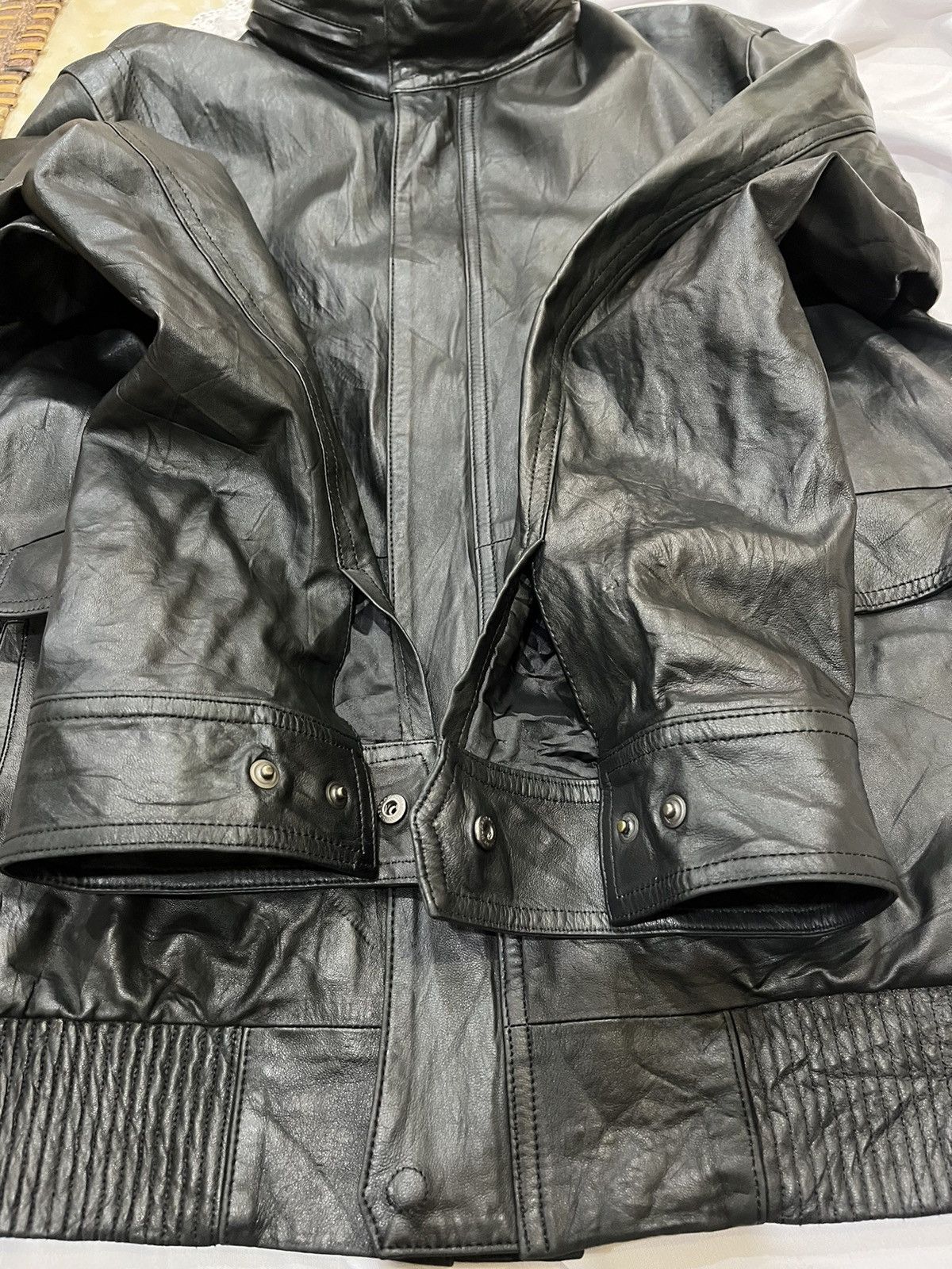 Burberry Authentic BURBERRY Sheepskin Leather Jacket Size US L / EU 52-54 / 3 - 16 Thumbnail