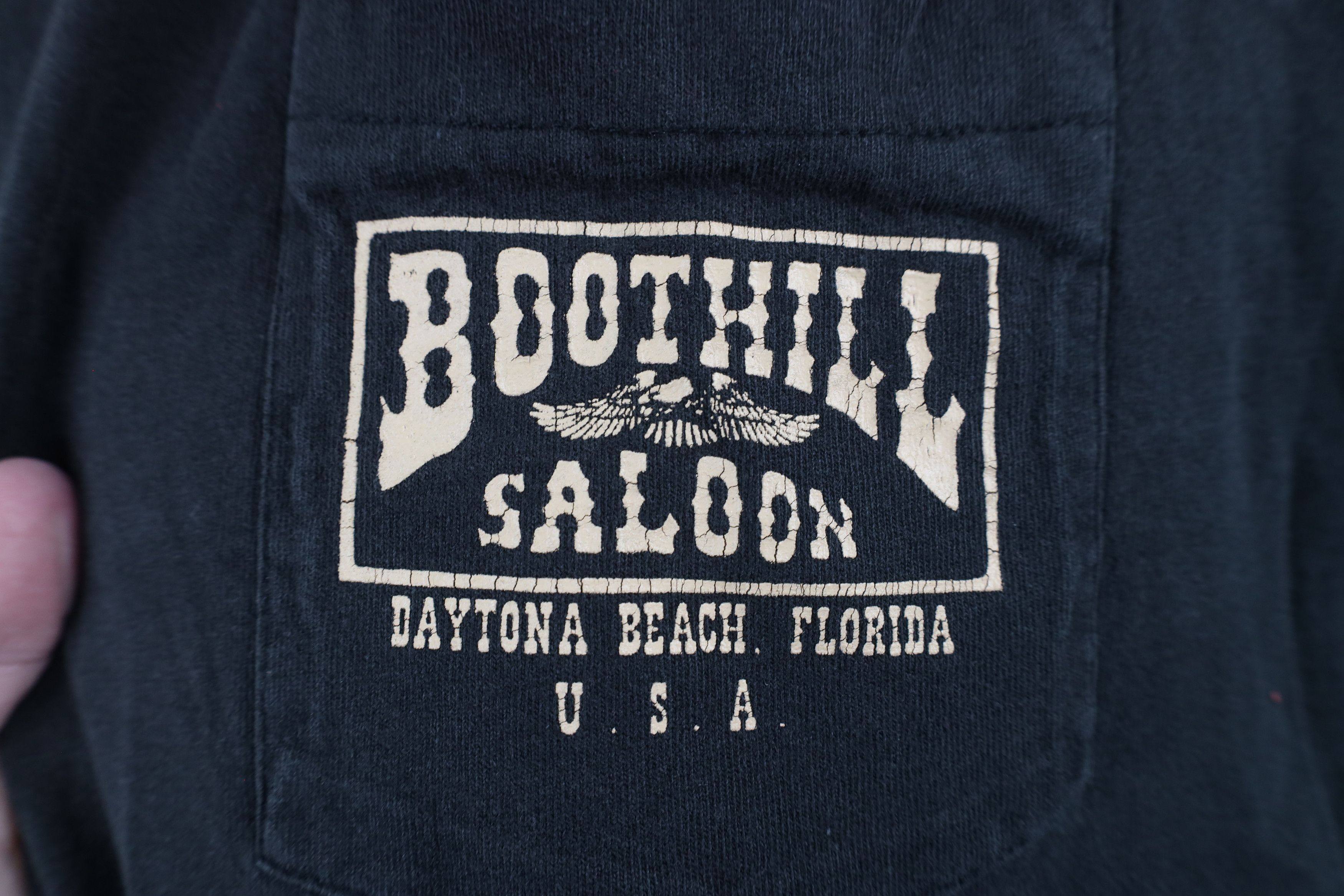 Vintage Vintage 90s 1994 Bike Week Boothill Saloon T-Shirt USA Size US L / EU 52-54 / 3 - 4 Thumbnail