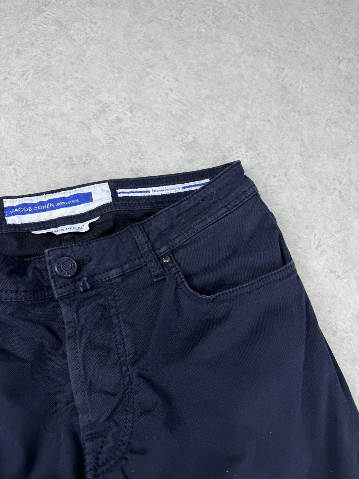 Jacob Cohen Jacob Cohen Nick Jeans Navy Blue Slim Fit Size 33 Size US 33 - 4 Thumbnail