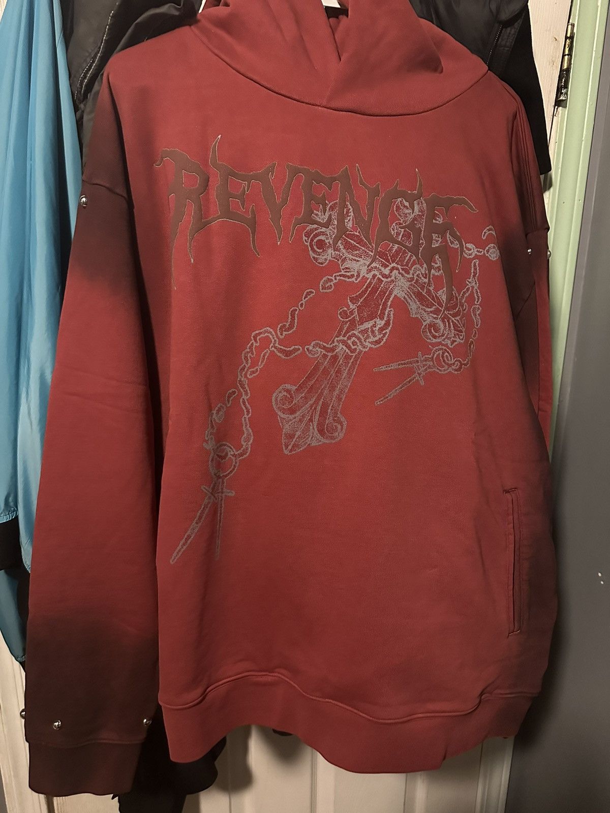 image of Revenge Crosschains Stud in Red, Men's (Size 2XL)