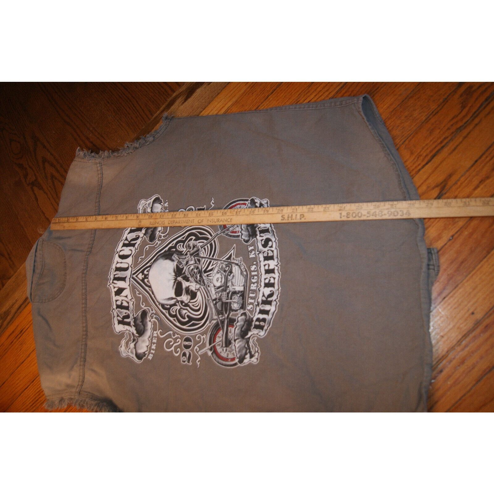 Other Sturgis KY Bikefest 11 Sleeveless Denim Mens XL Button Shirt Size US XL / EU 56 / 4 - 9 Thumbnail