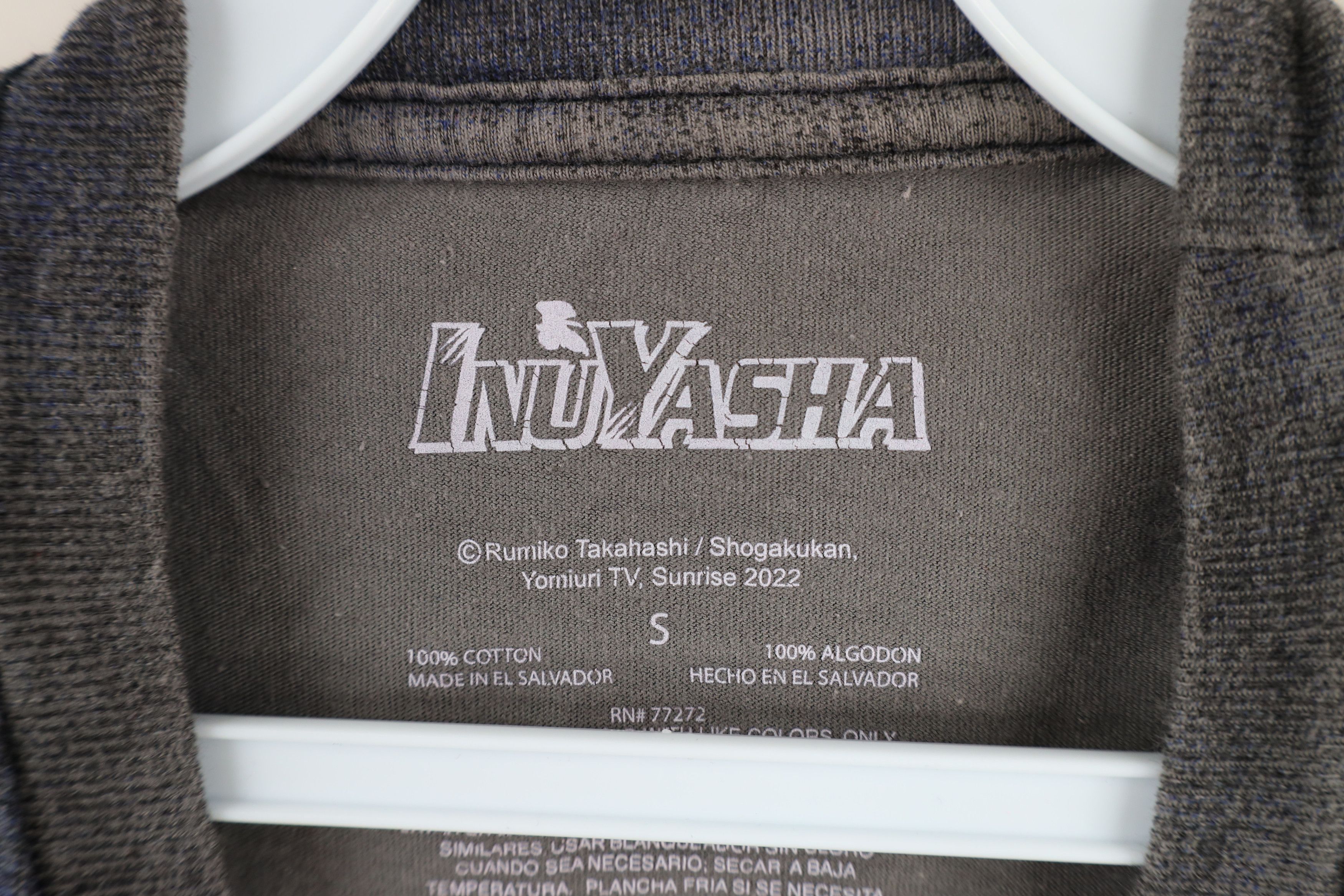 Vintage InuYasha Out Japan Anime Manga Long Sleeve T-Shirt Acid Wash Size US S / EU 44-46 / 1 - 7 Thumbnail