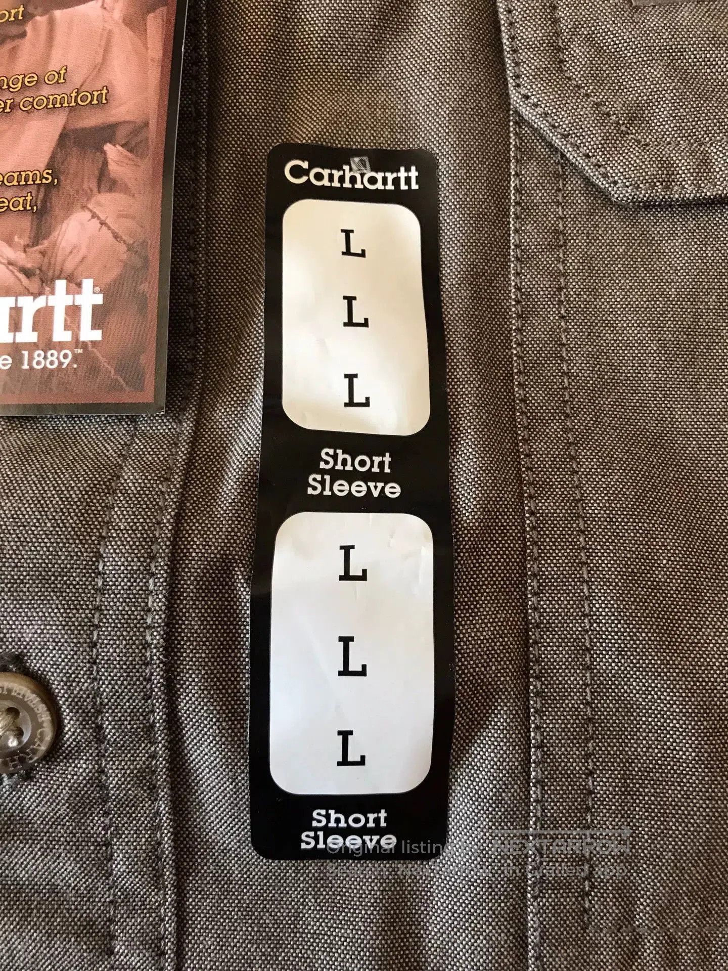 Carhartt Carhartt S118 MSC Short Sleeve Work Shirt. Size US L / EU 52-54 / 3 - 5 Thumbnail