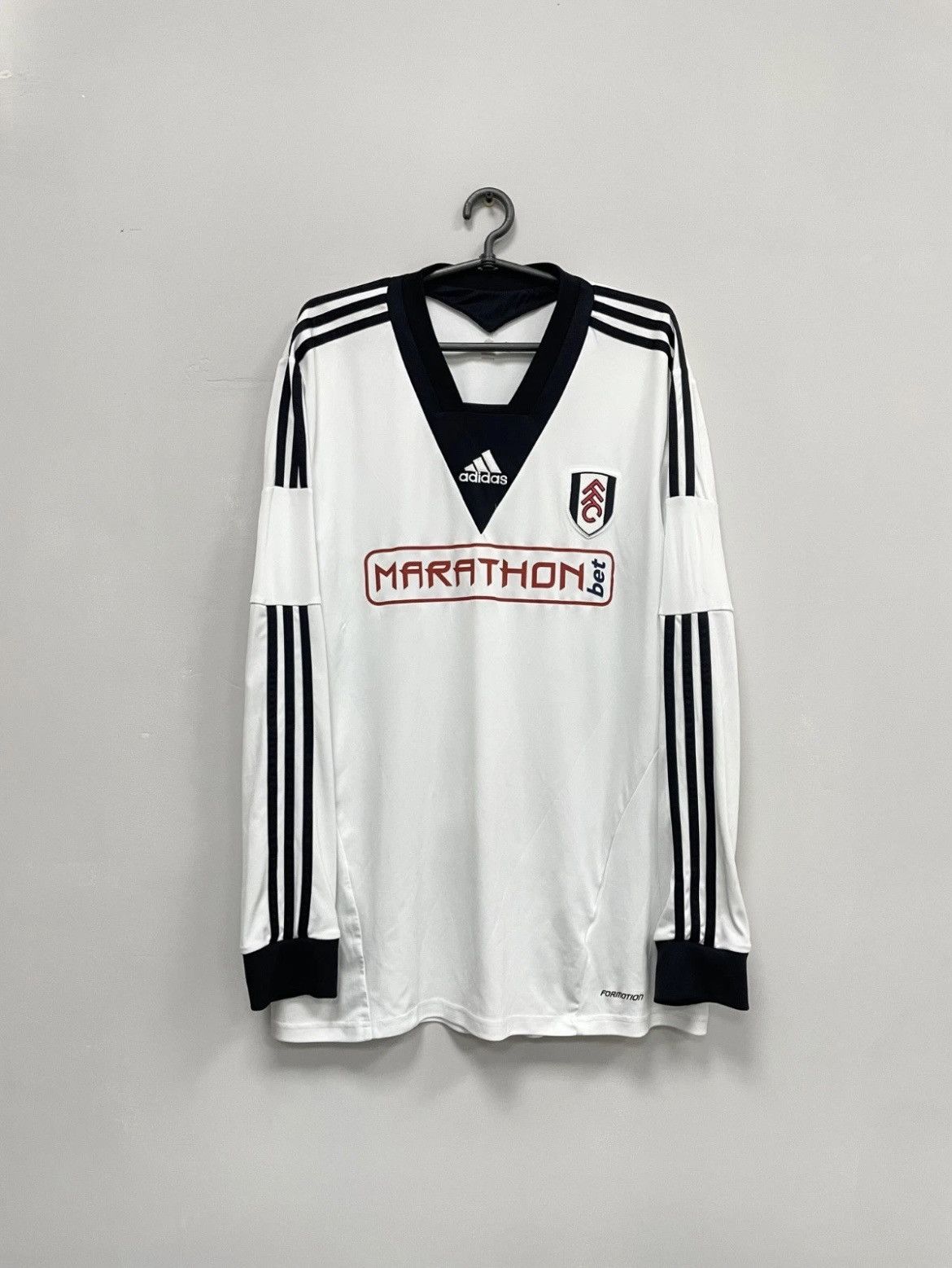 Adidas Fulham FC 2013/2014 Home Football Long Sleeve Jersey Adidas Size US XXL / EU 58 / 5 - 1 Thumbnail