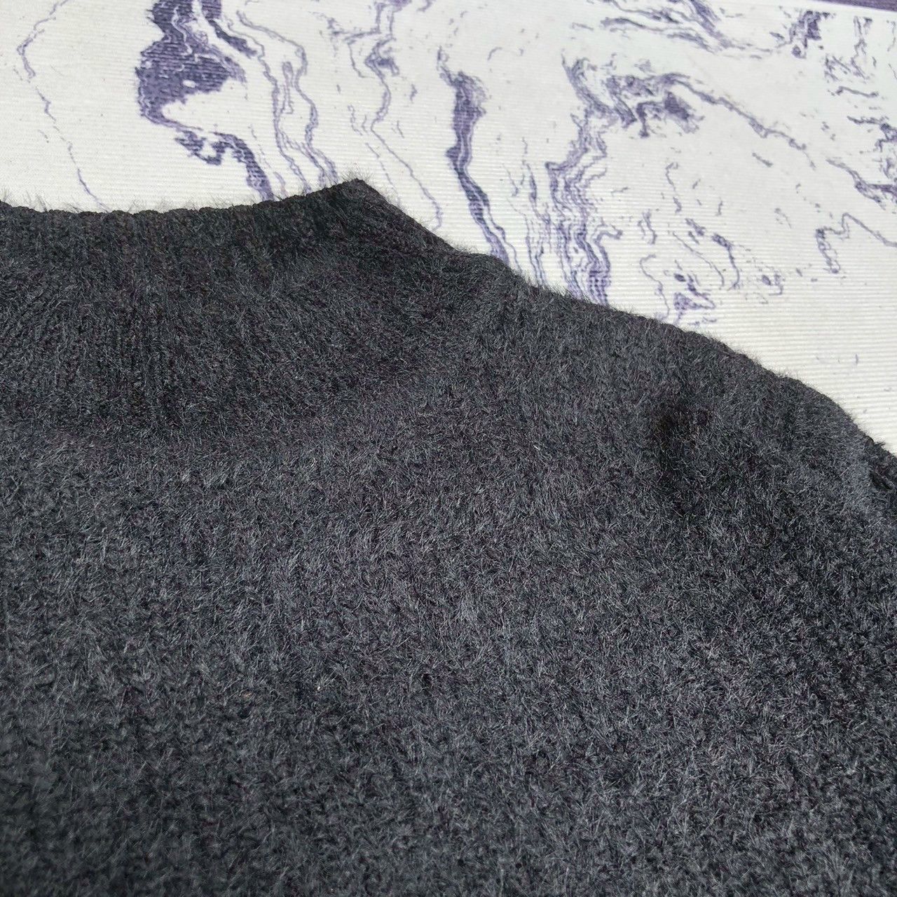T by Alexander Wang T by Alexander Wang Fuzzy Rib Knit Mock Neck Sweater Size XS / US 0-2 / IT 36-38 - 4 Thumbnail