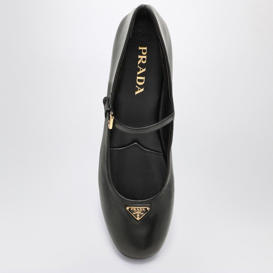 Prada o1d2blof0924 Leather Ballerina in Black Size US 8.5 / IT 38.5 - 3 Thumbnail