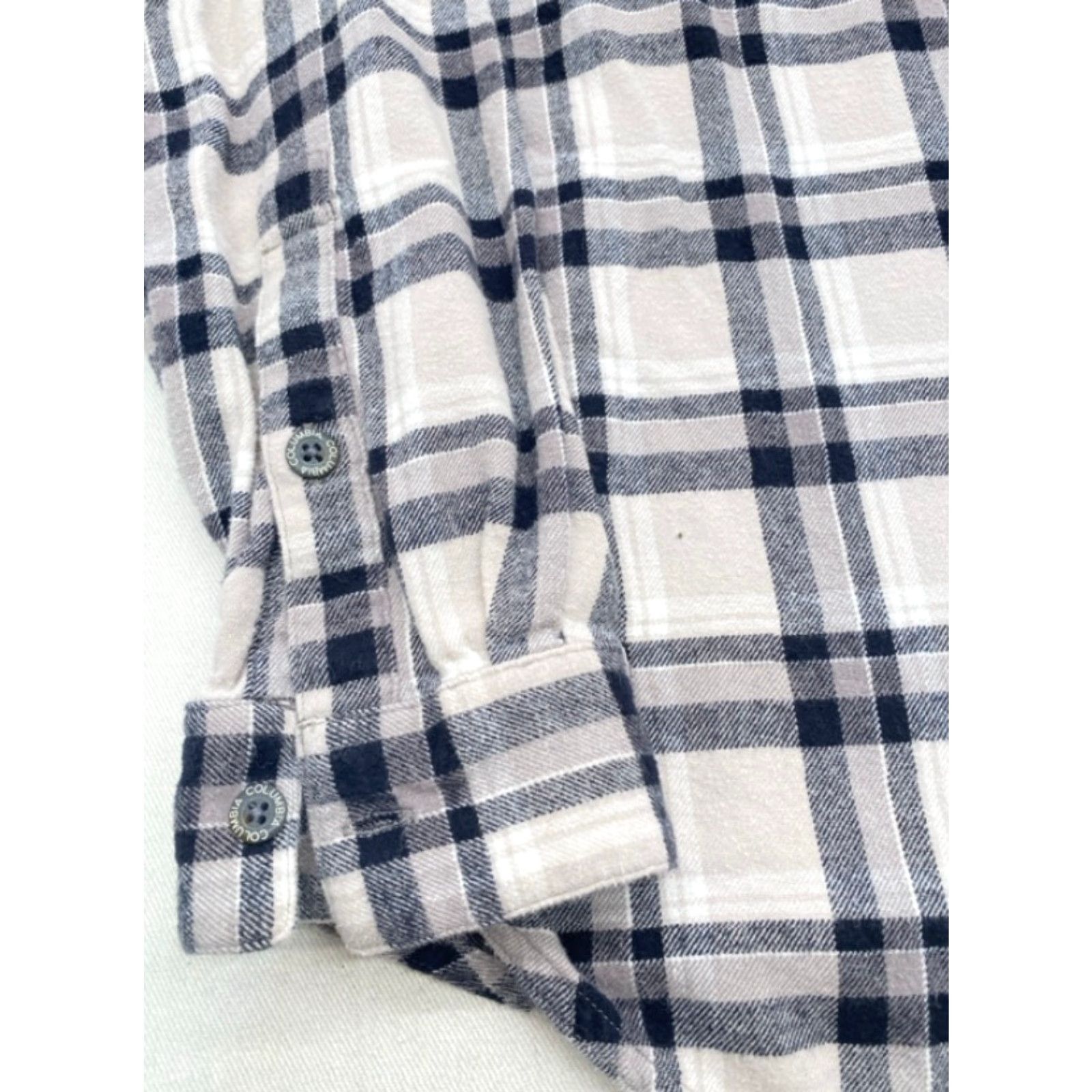 Vintage Columbia Mens Large Long Sleeve Button Up Plaid Flannel Cotton Shirt 3612 Size US L / EU 52-54 / 3 - 2 Thumbnail