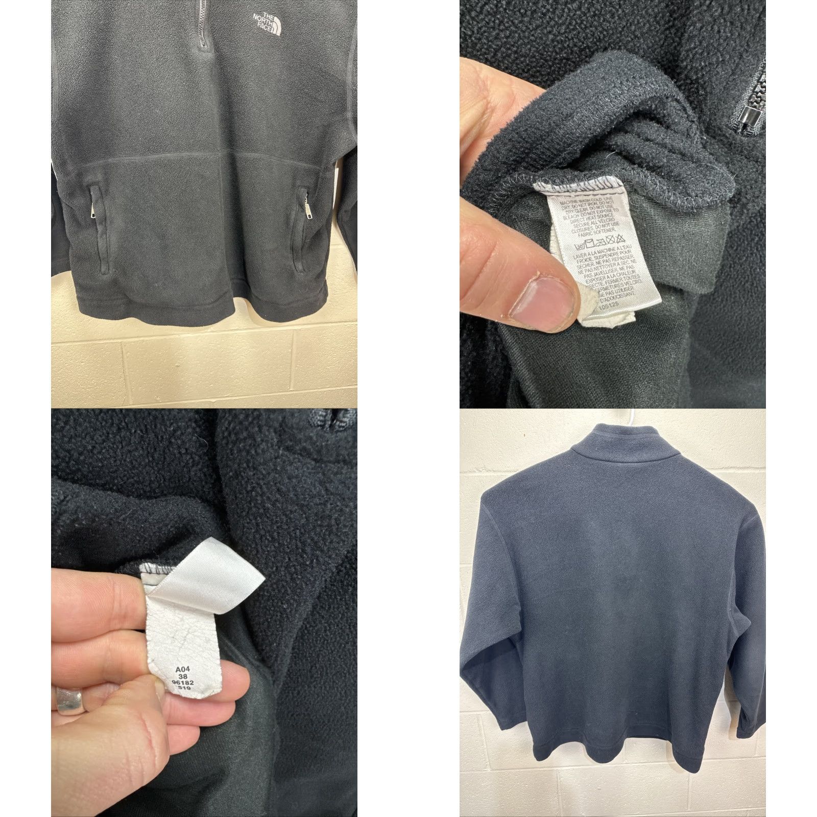 The North Face Vintage The North Face Fleece 1/4 Zip Pullover Sweater Mens XL Black Made in USA Size US XL / EU 56 / 4 - 8 Thumbnail