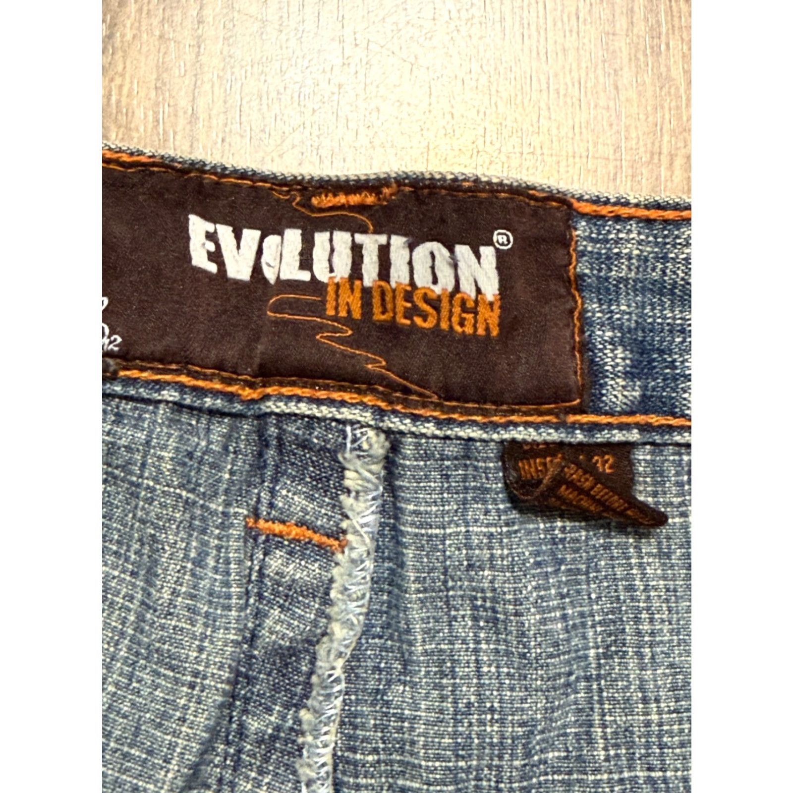 Vintage Evolution Jeans Men's 32x32 Blue Denim Straight Leg 5-Pocket Size US 32 / EU 48 - 5 Thumbnail