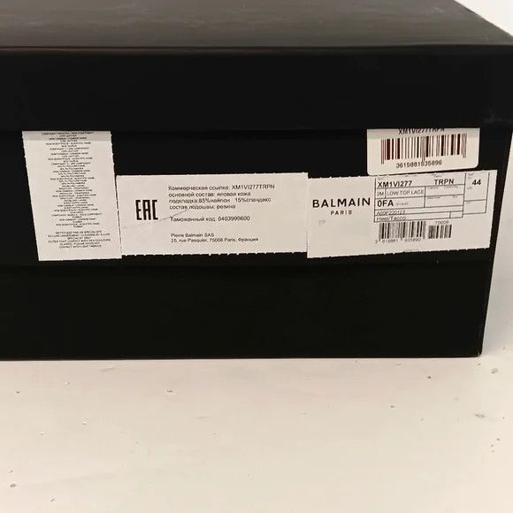Balmain Balmain Men's White B-Bold Low-Top Sneakers - EU44/US11 Size US 11 / EU 44 - 16 Thumbnail