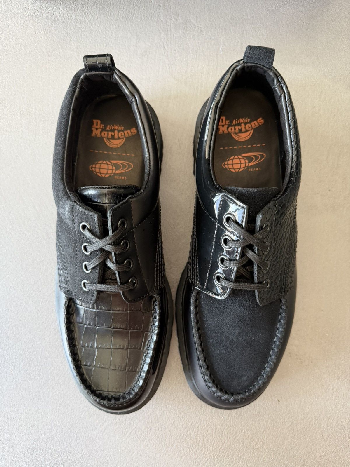Dr. Martens Dr Martens x Beams Lowell Crazy Pattern Suede Leather Shoe Size US 10 / EU 43 - 1 Thumbnail