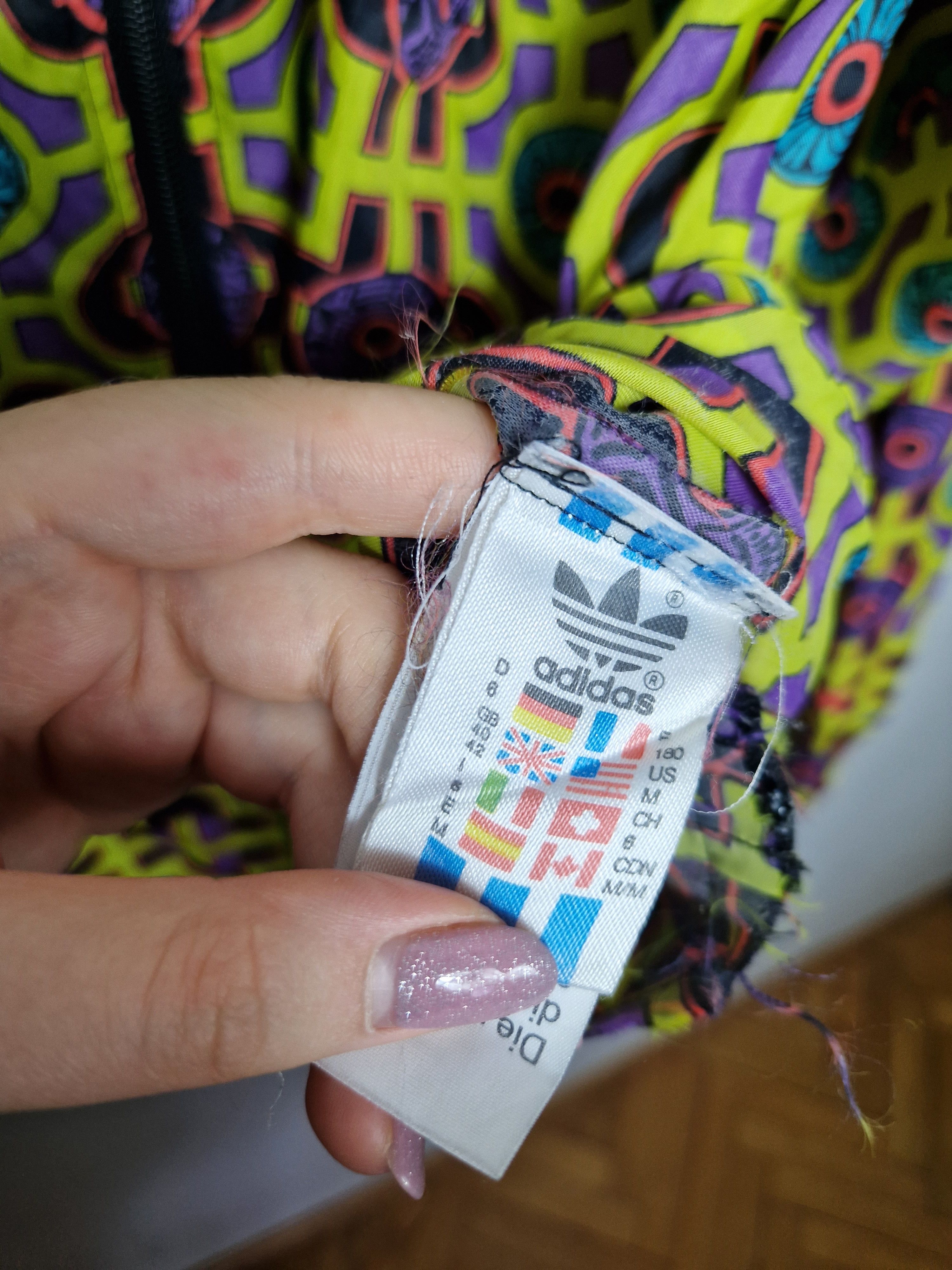 Adidas 80s windbreaker jacket colorful rare