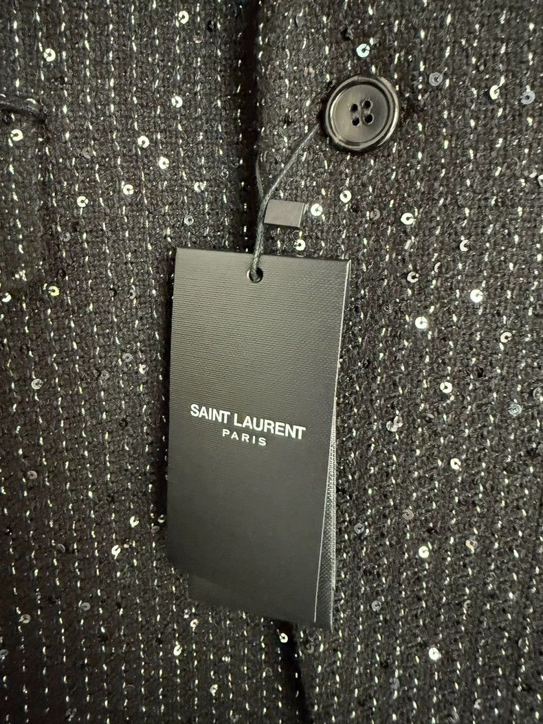 Saint Laurent Paris Saint Laurent ParisHand-made sequined show blazer 2504-Nex Size 46R - 9 Thumbnail