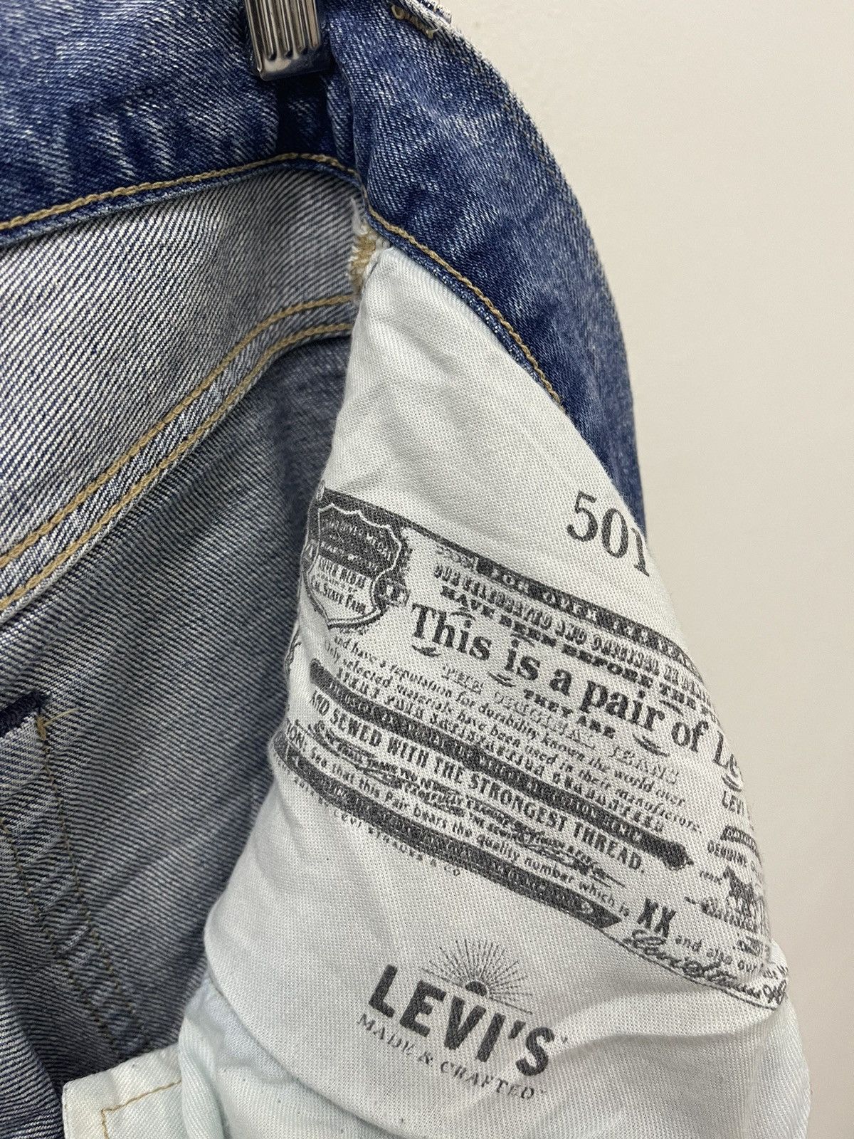 Levi's Made & Crafted Rare LEVIS MADE & CRAFTED 501 Crop Big E Selvedge Size US 26 / EU 42 - 14 Thumbnail