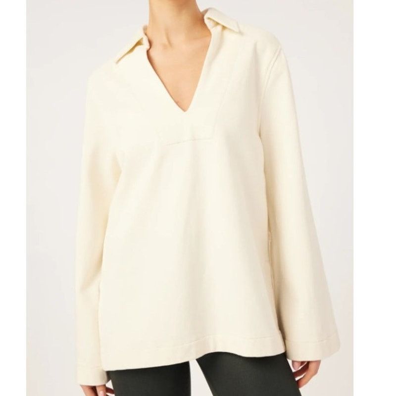 DL1961 NWT DL1961 Women's Cream Sweatshirt Millie Tunic Top M Size M / US 6-8 / IT 42-44 - 1 Thumbnail