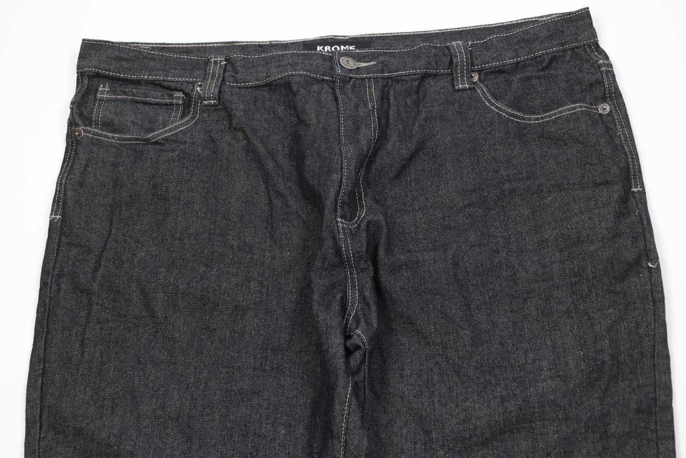 Vintage Vintage Y2K Streetwear Baggy Fit Wide Leg Denim Jeans Black Size US 44 / EU 60 - 2 Thumbnail