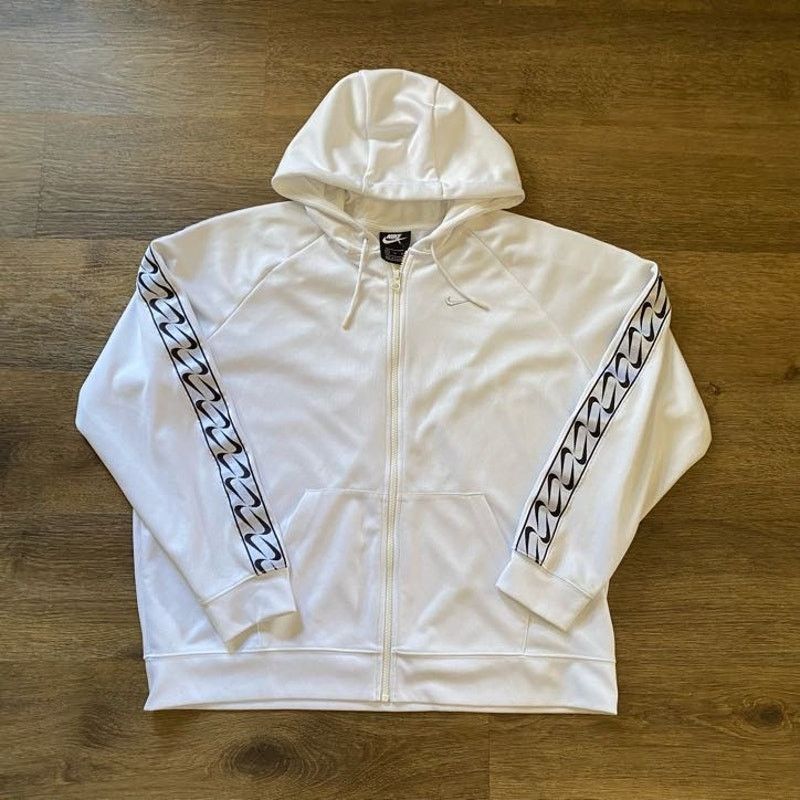 Nike Nike Zip-up Hoodie w/ Swoosh Ribbon Size US XL / EU 56 / 4 - 1 Thumbnail