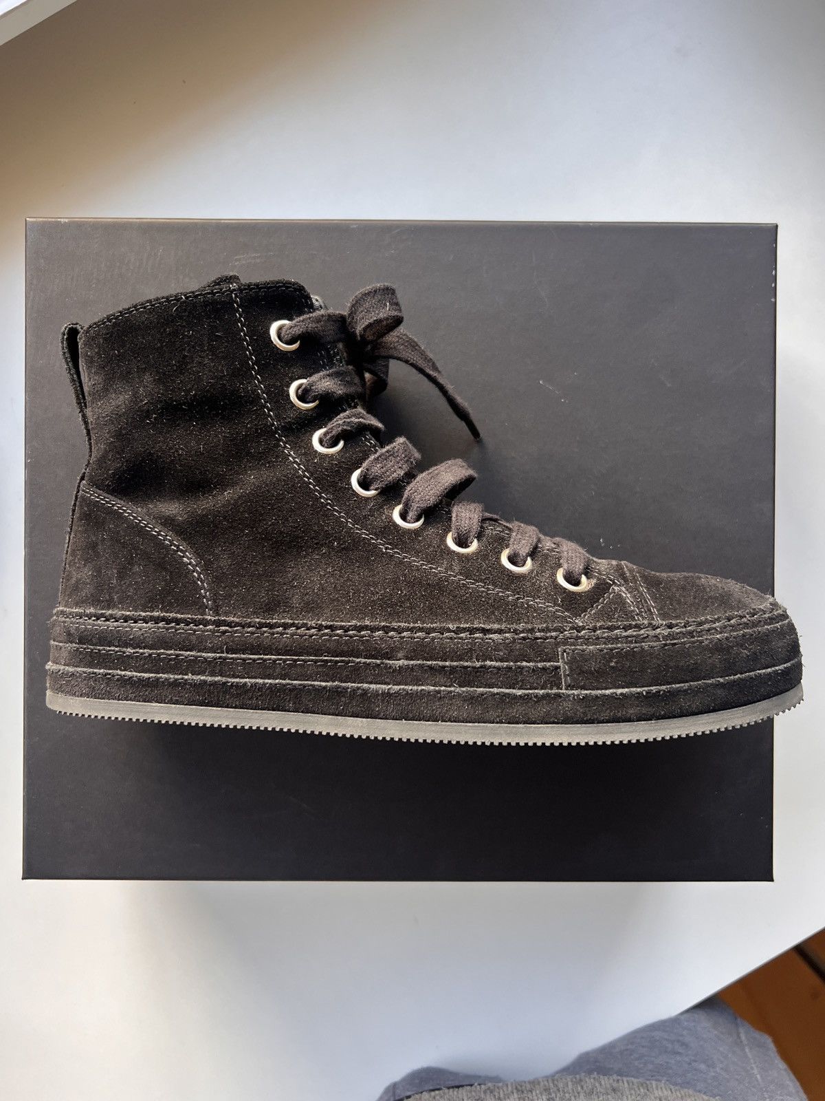 Ann Demeulemeester Ann Demeulemeester Raven High-Top Sneaker Size US 9 / IT 39 - 6 Thumbnail