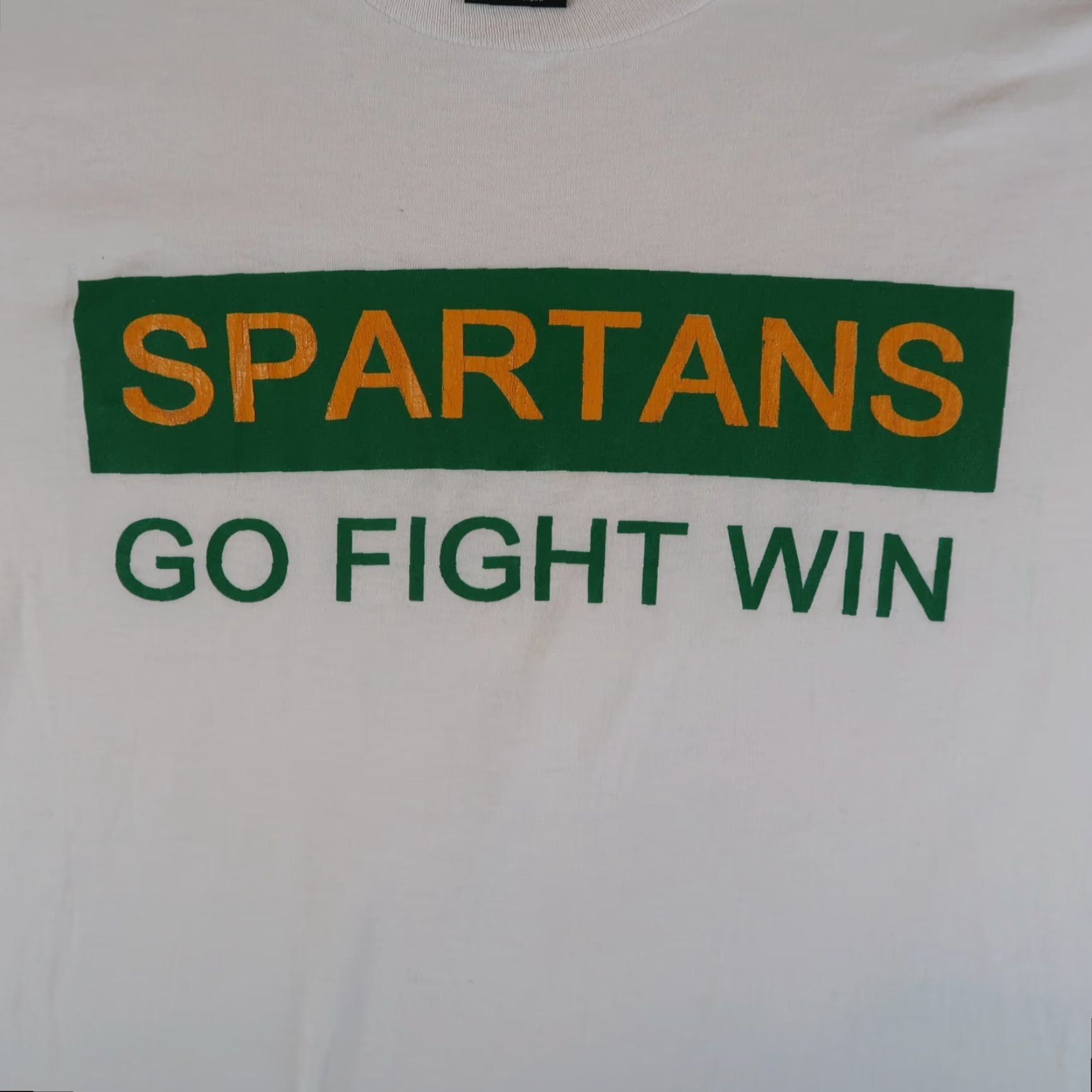 Vintage Vintage 90s Michigan State Spartans We Got Heart Size XL T-Shirt White Made In USA Mens Size US XL / EU 56 / 4 - 3 Thumbnail