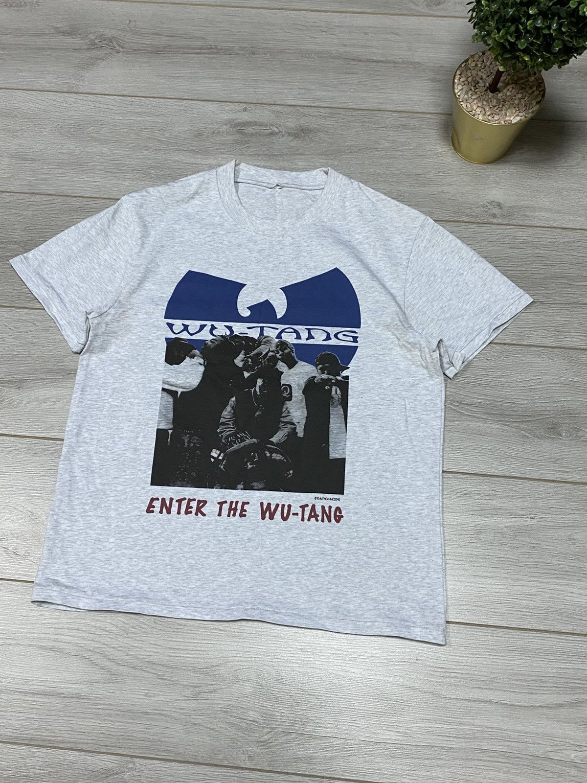 Band Tees Vintage Bootleg Wu tang clan enter the wu tang cream Size US L / EU 52-54 / 3 - 4 Thumbnail