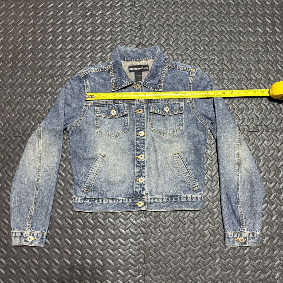 Express Vintage Express Jeans Denim Jacket Cropped Y2K USA Small Size S / US 4 / IT 40 - 7 Thumbnail