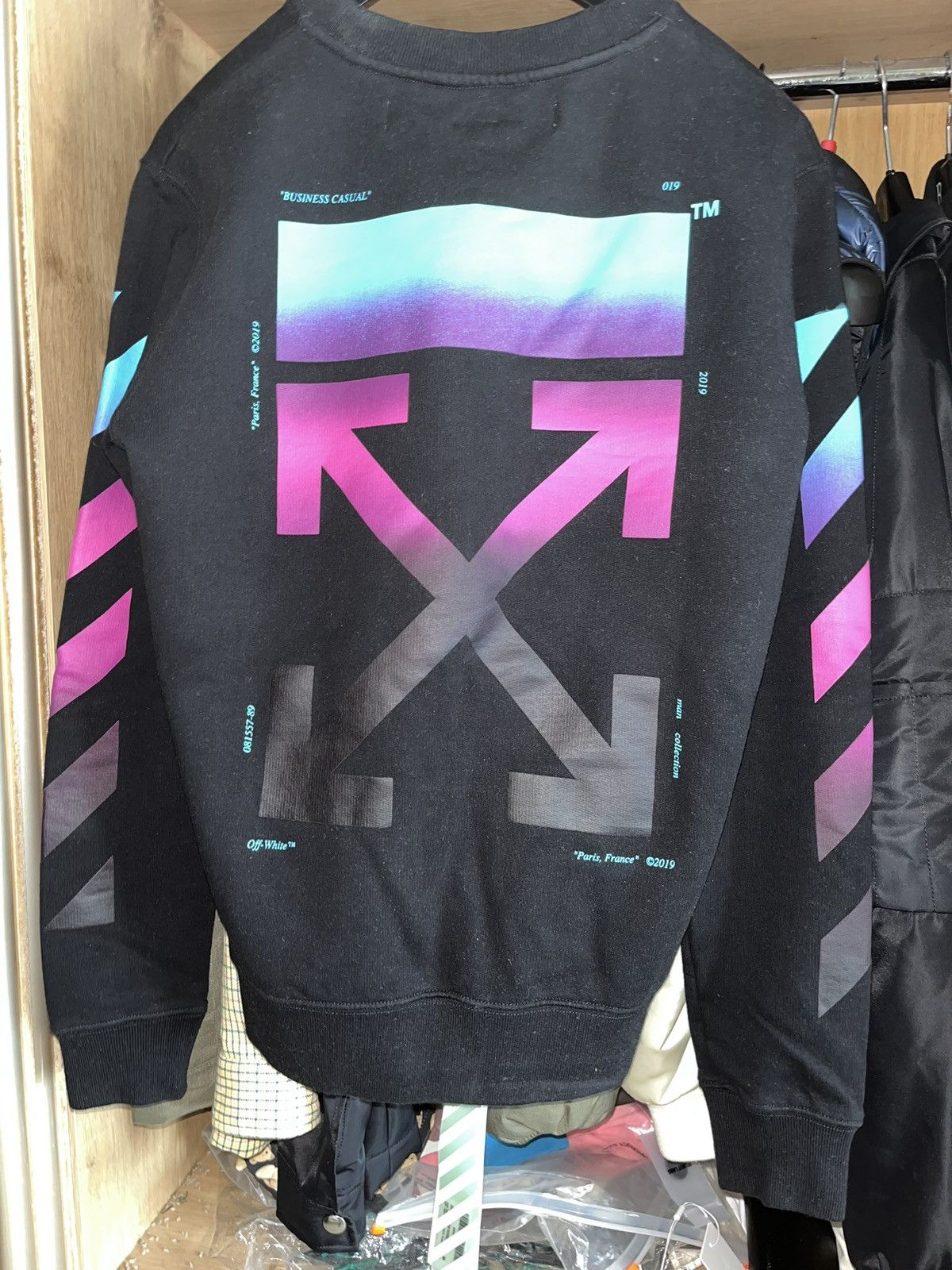 Off-White Off-White Gradient Sweatshirt Size US M / EU 48-50 / 2 - 1 Thumbnail