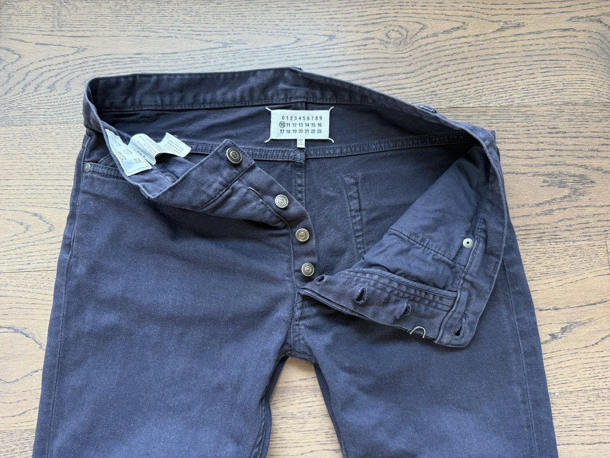 Maison Margiela Early Martin Margiela Line 10 Mens Blue Twill Slim Jeans Size US 33 - 9 Thumbnail