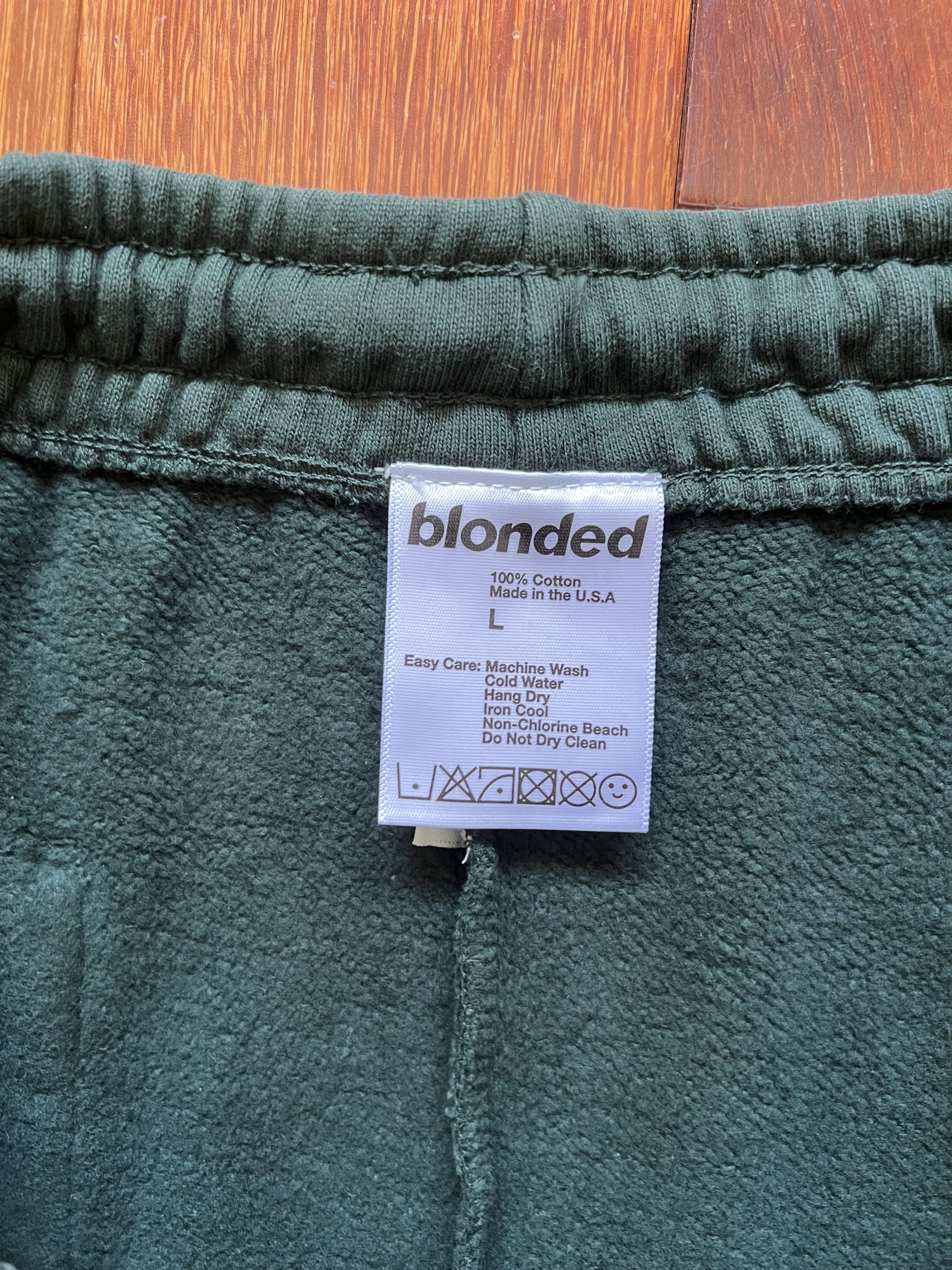 Frank Ocean 💚 2020 Frank Ocean Blonded Logo Sweatpants Green Large NEW Size US 34 / EU 50 - 7 Thumbnail