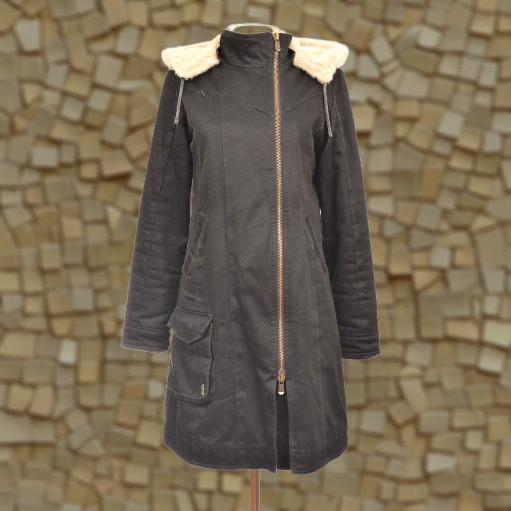 Vintage HoodLamb DDP Hemp Blend Black Coat Jacket Women S Coat Overcoat XS? Size S / US 4 / IT 40 - 1 Thumbnail