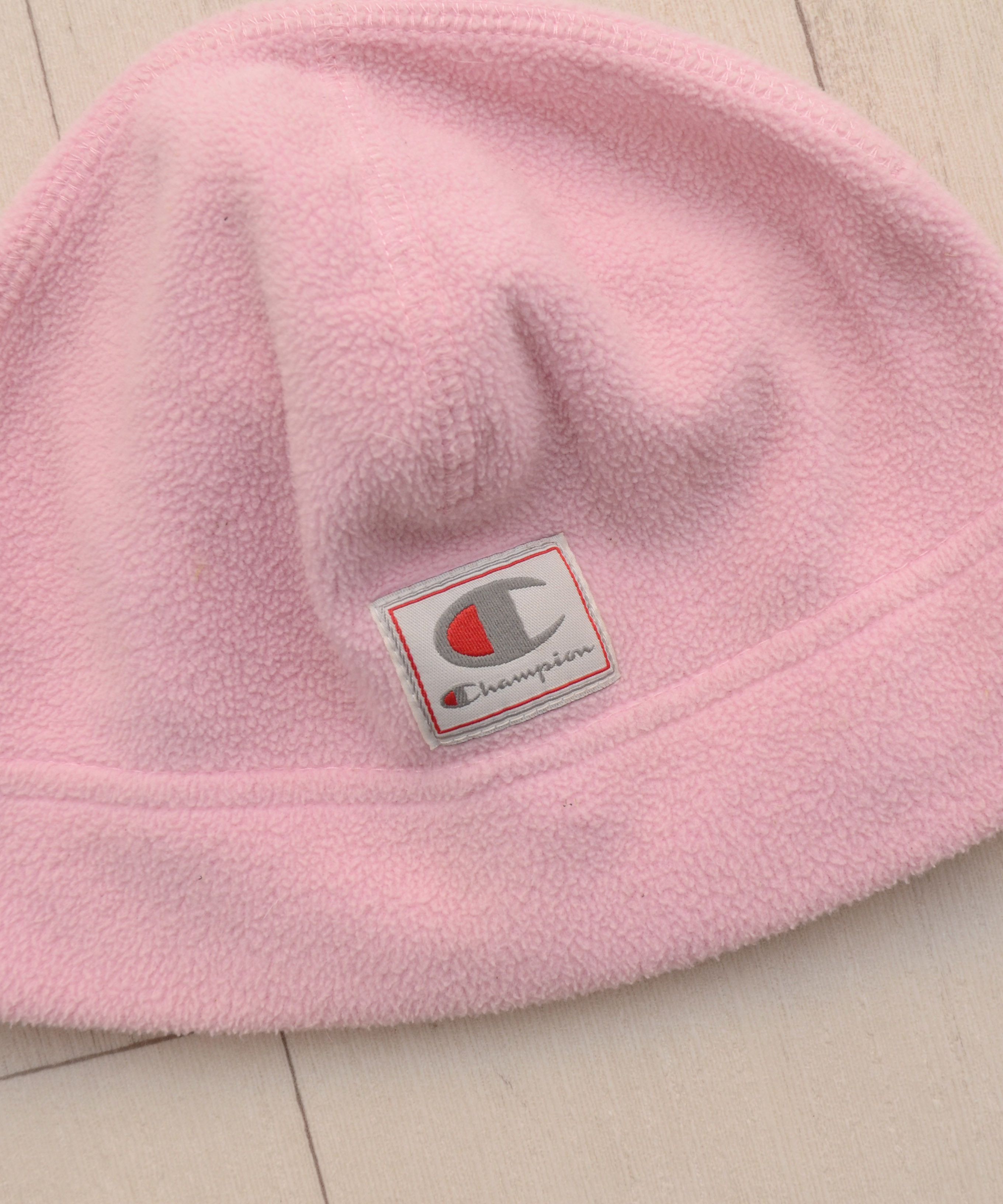 Champion × Vintage Champion Beanie Snow Pink Hat Y2K Vintage Embroidered Fleece Size ONE SIZE - 2 Thumbnail