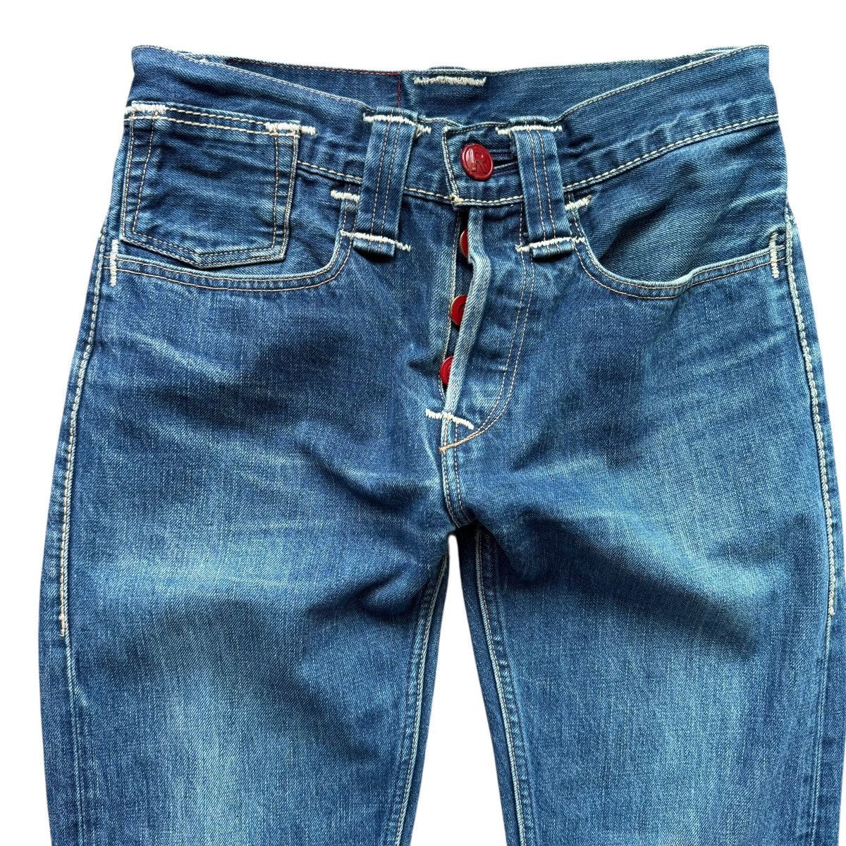 Levi's INSANE 1 of 1 Red Tab Levi’s engineered jeans buckleback y2k Size US 31 - 10 Thumbnail