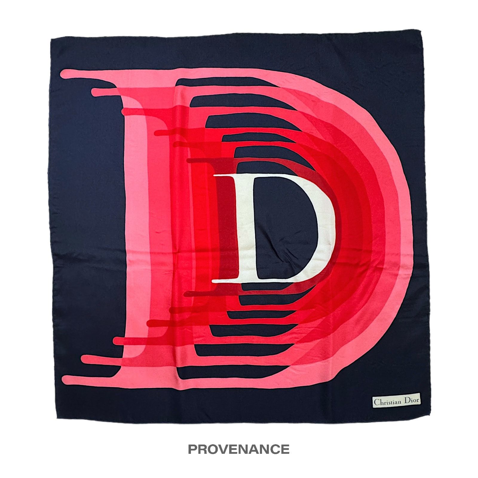 Dior 🔴 Christian Dior D Inception Silk Scarf - Multicolor Size ONE SIZE - 1 Thumbnail