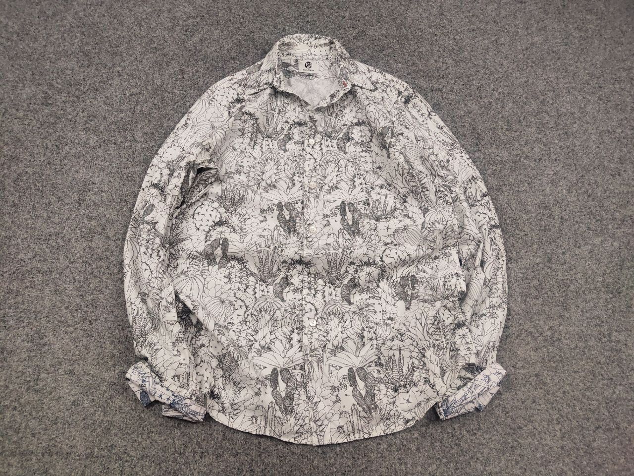 Paul Smith Paul Smith All-Over Pattern Cactus Sketch Long Sleeve Shirt Size US S / EU 44-46 / 1 - 3 Thumbnail