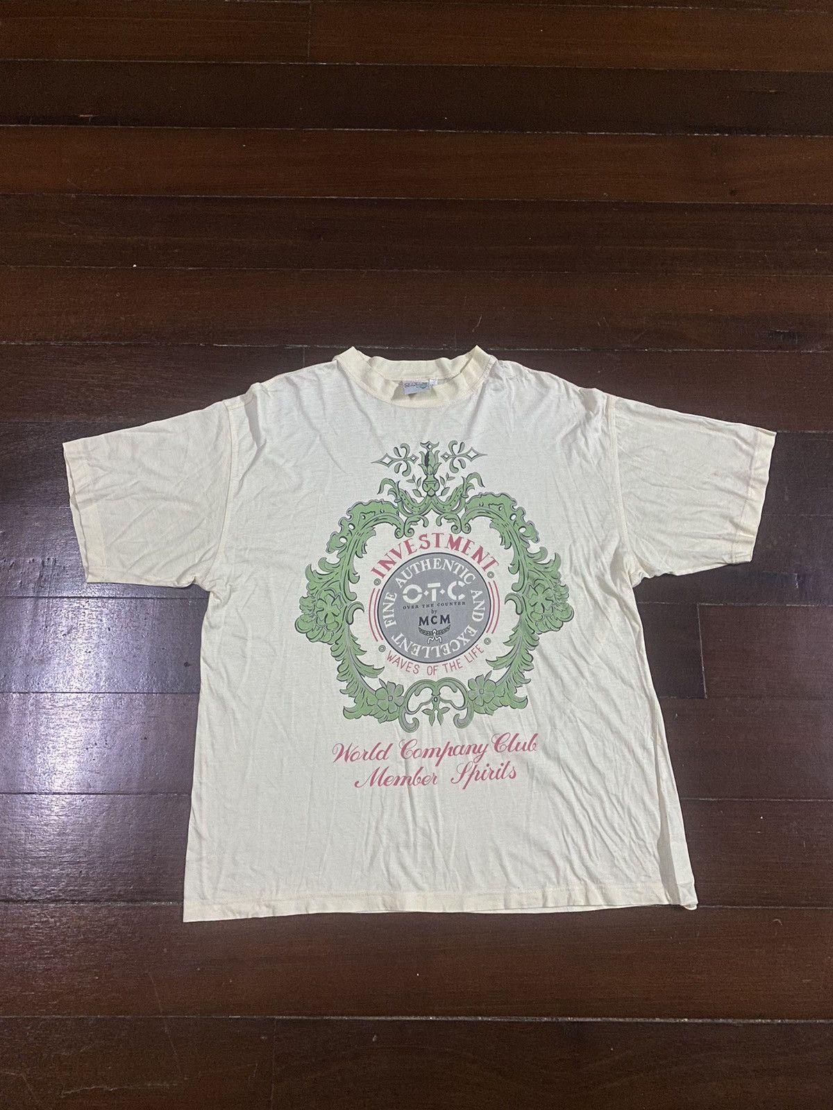 MCM × Vintage Vintage MCM OTC investment waves of life OVER PRINT TSHIRT Size US L / EU 52-54 / 3 - 6 Thumbnail