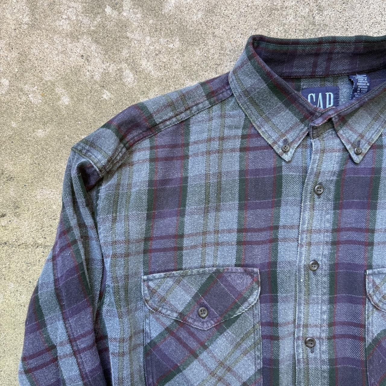 Gap vintage 90s Gap flannel grunge punk plaid button up shirt Size US L / EU 52-54 / 3 - 3 Thumbnail