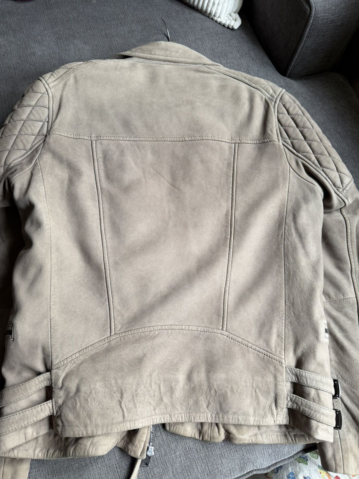 Allsaints Suede Biker Jacket Size US M / EU 48-50 / 2 - 7 Thumbnail