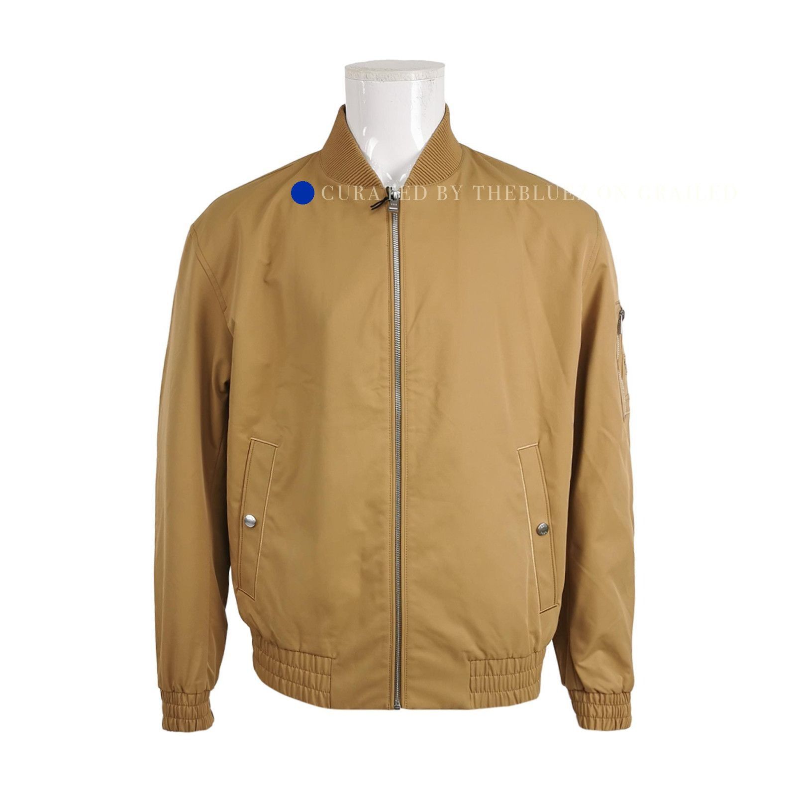 Hugo Boss Classic Beige Bomber Jacket in Size L Size US L / EU 52-54 / 3 - 1 Thumbnail