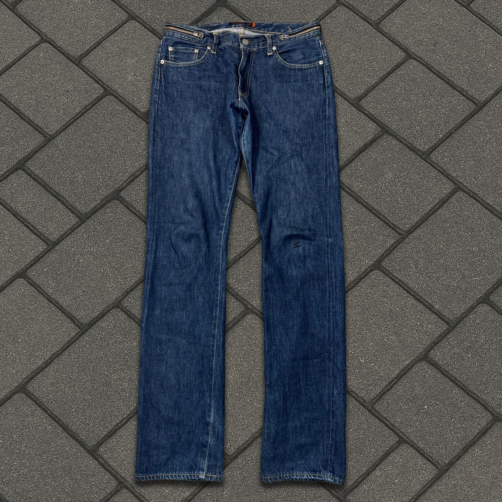 07SS UNDERCOVER purple期 zip denim pants Undercover Undercover SS07 Purple Faded „ Chaos “ Zip Denim