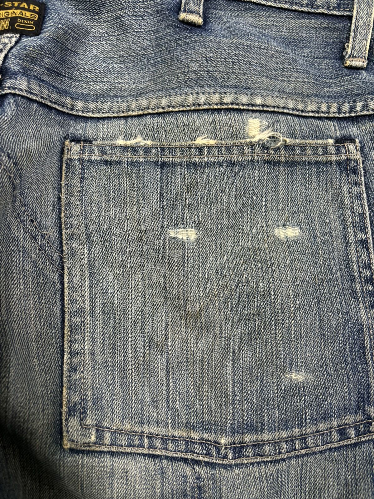 G-Star Vintage G-Star Raw Double Knee Style Mud Wash Baggy Jeans Size US 34 / EU 50 - 17 Thumbnail
