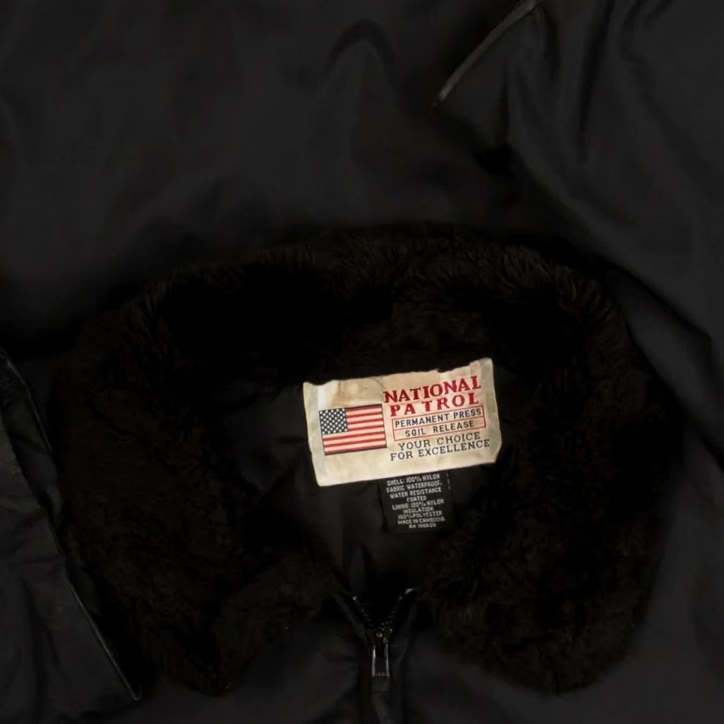 Vintage VINTAGE Sherpa Collared Full Zip Bomber Jacket 3XL Men's Black Workwear Size US XXL / EU 58 / 5 - 5 Thumbnail