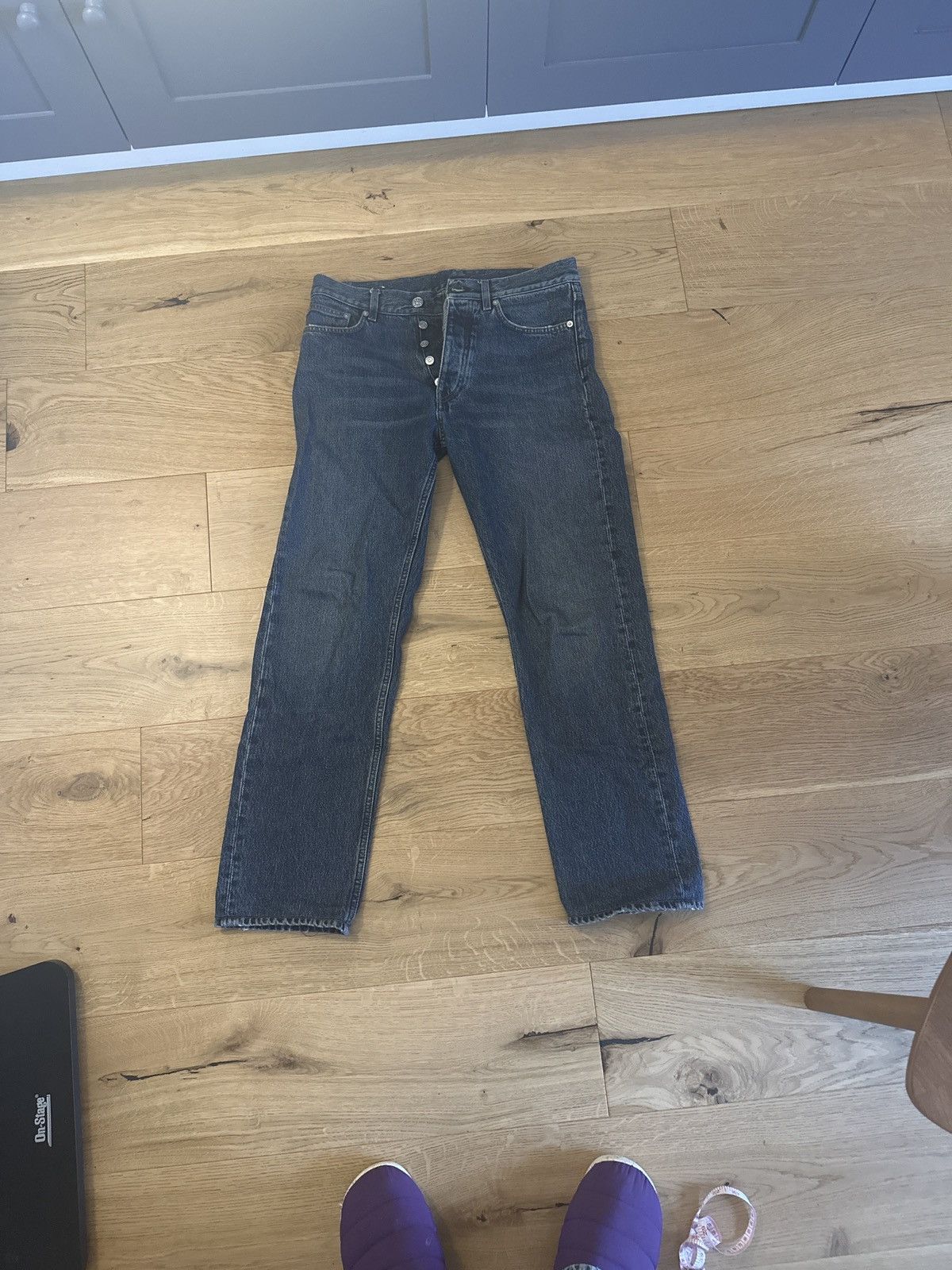 Sunflower Sunflower dark blue straight leg jeans Size US 29 - 1 Thumbnail