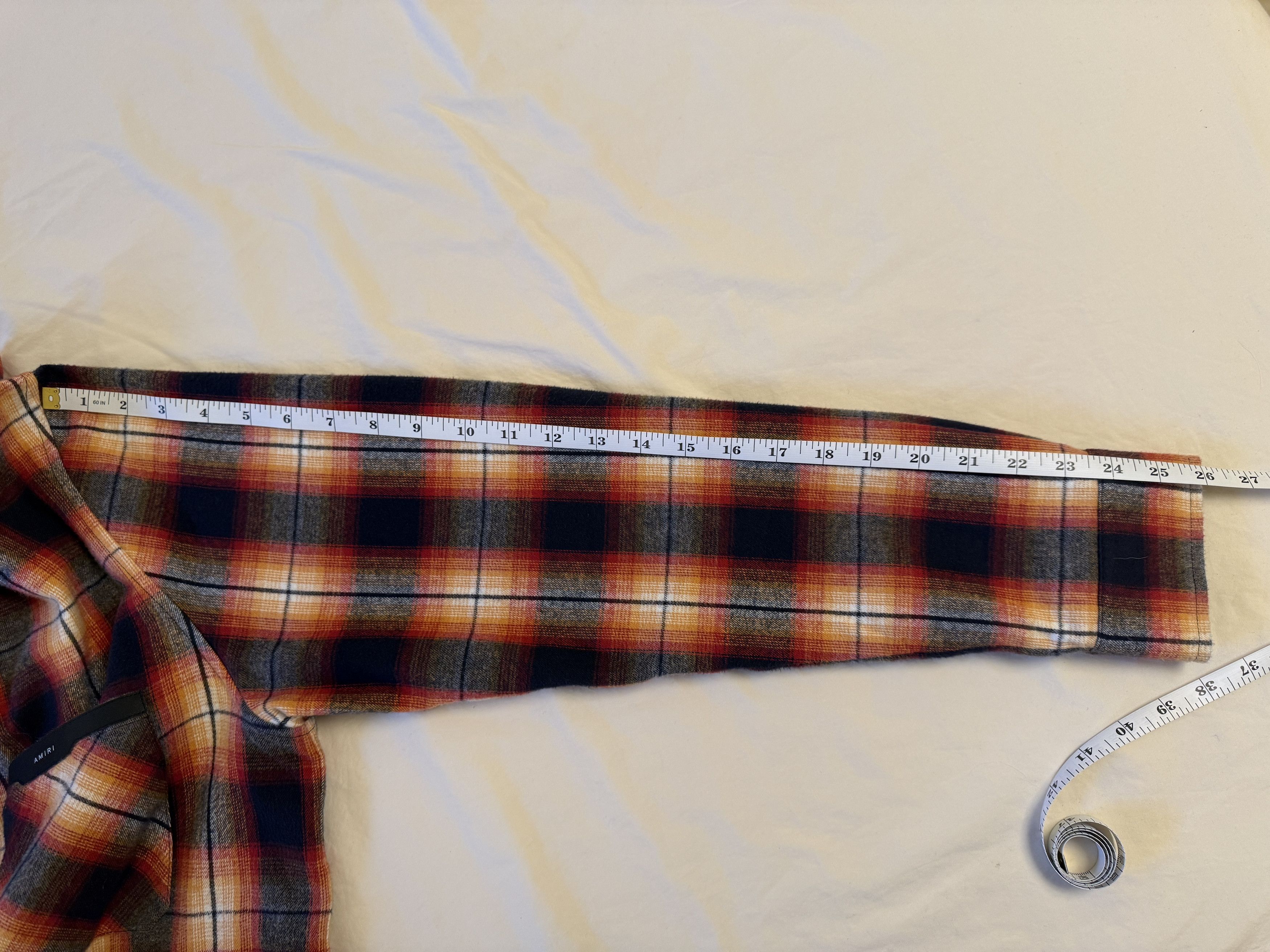 Amiri Amiri Core Leather Logo Flannel Size US M / EU 48-50 / 2 - 7 Thumbnail