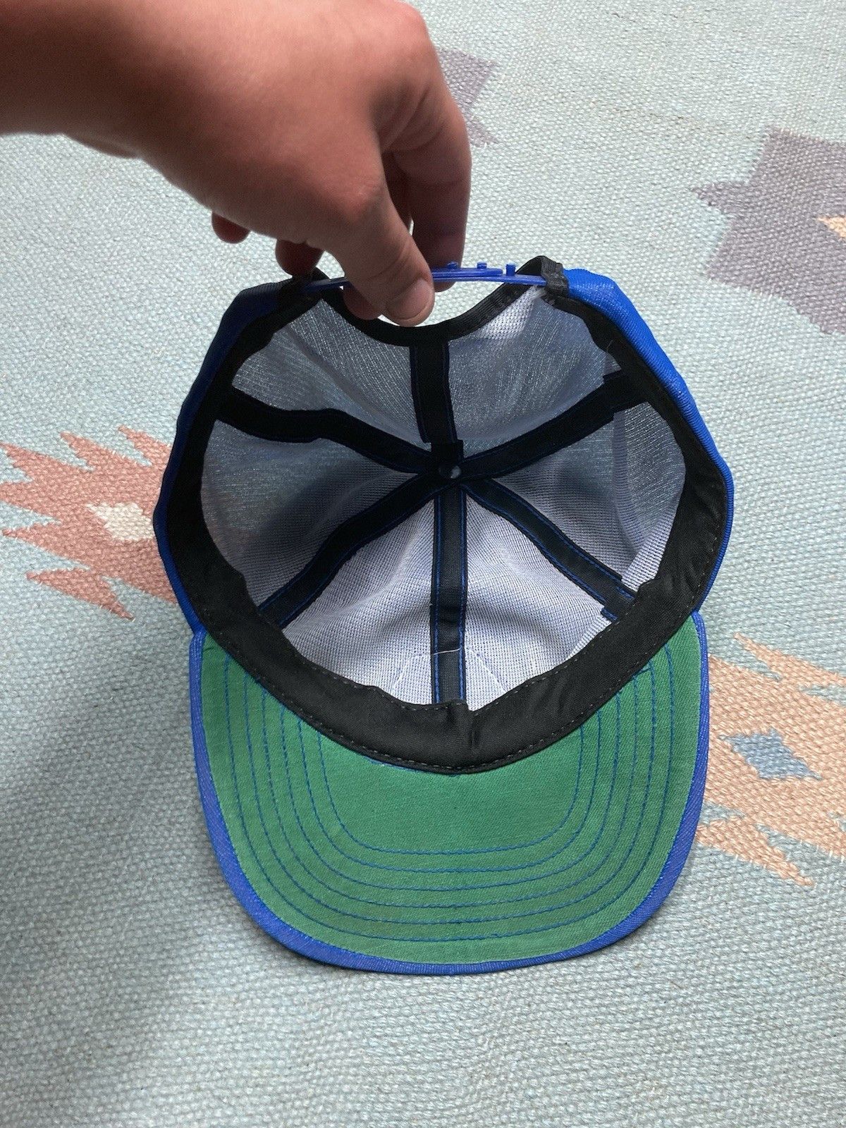 Ford × Vintage snapback hat dura torq fasteners Curtis Ford car blue USA Size ONE SIZE - 4 Thumbnail