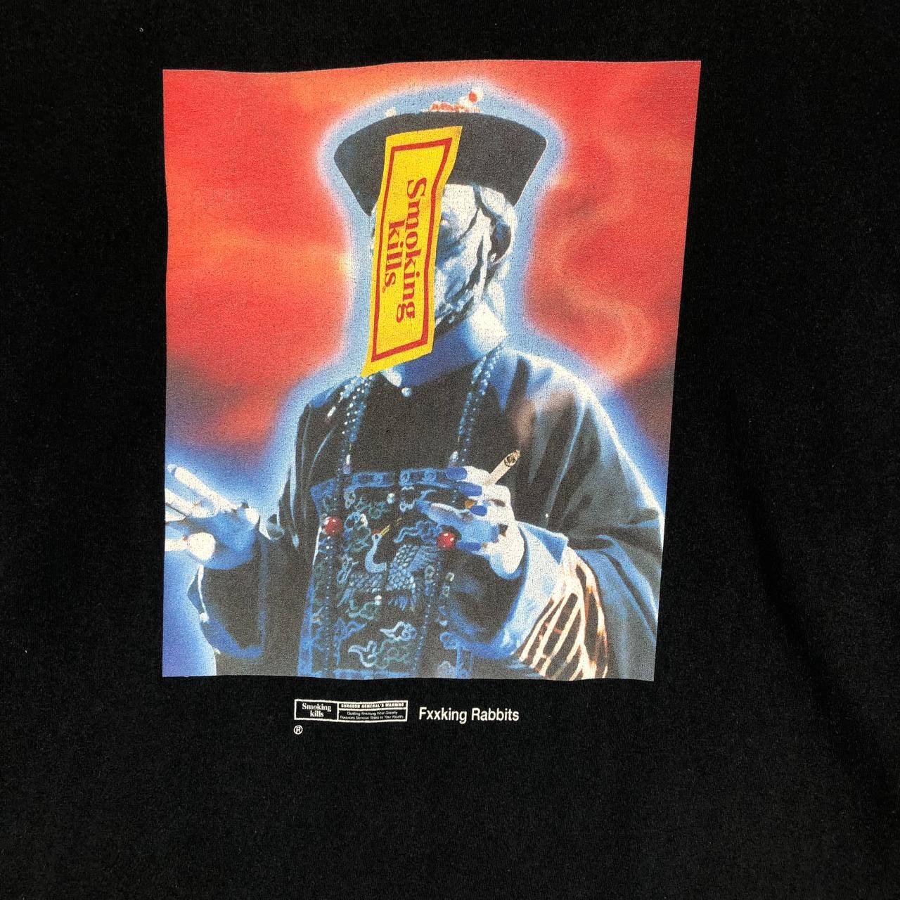 FR2 Rare!!! FR2 "Smooking Kills" Fxxking Rabbits L/S T-Shirt Size US L / EU 52-54 / 3 - 6 Thumbnail