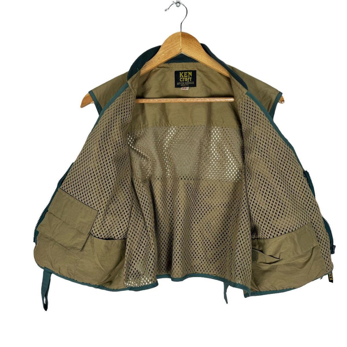 Vintage ❄️KEN CRAFT RIVER FISHING UTILITY POCKET MESH VEST Size US L / EU 52-54 / 3 - 8 Thumbnail