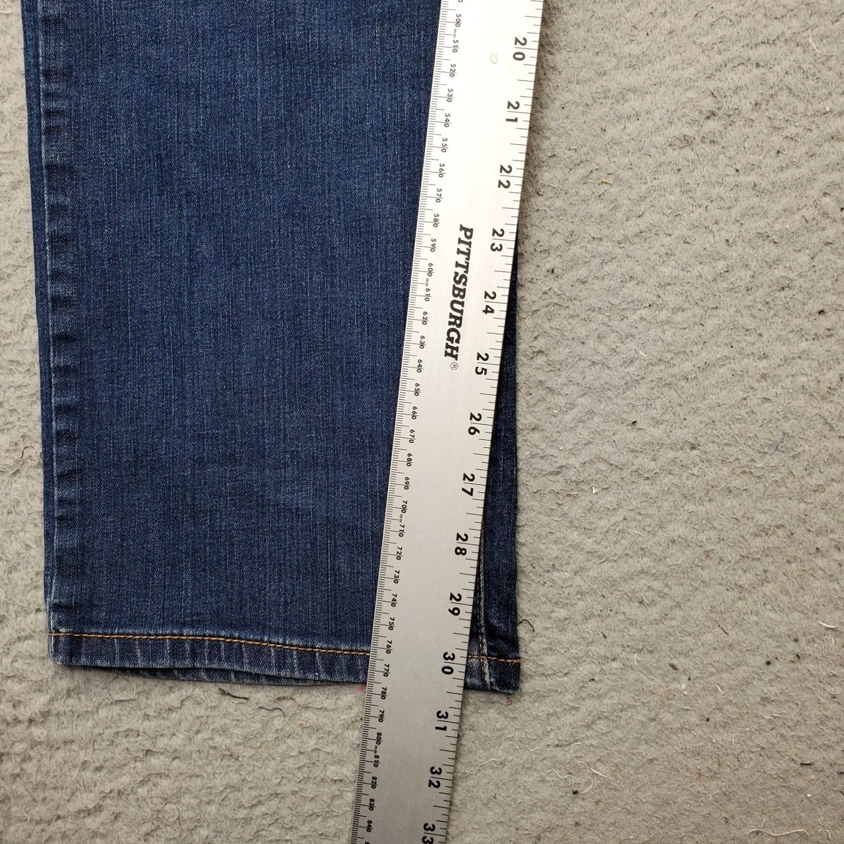 Levi's Levi's Jeans Women's Size 14M Blue 512 Denim Stretch Cotton Comfort Straight Leg Jeans Size 36" / US 14 / IT 50 - 4 Thumbnail