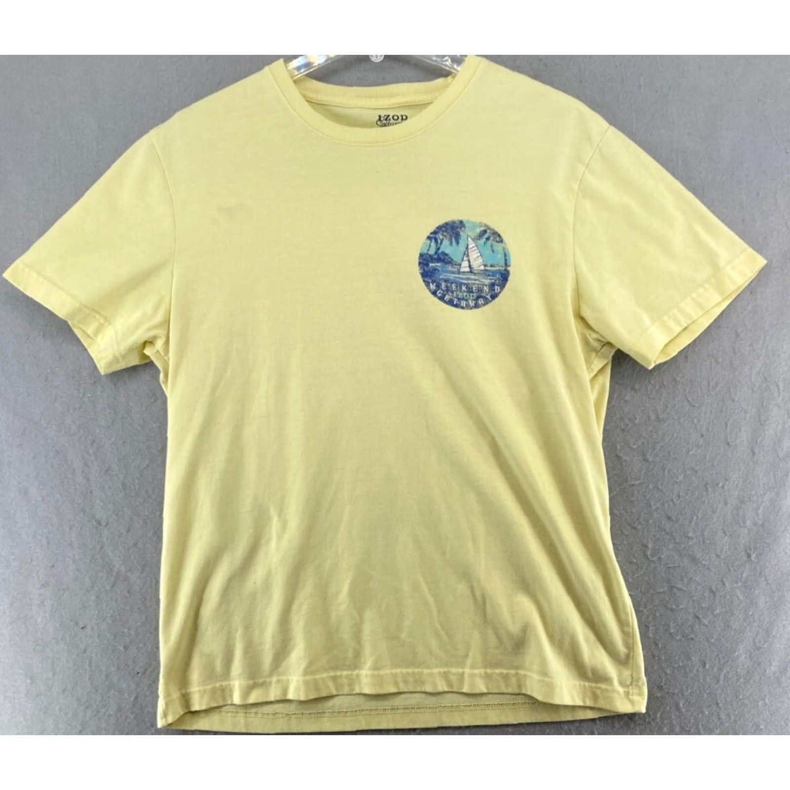 Jeep IZOD Saltwater Shirt Mens Medium Yellow Palm Winds Beach Navigator Jeep Size US M / EU 48-50 / 2 - 2 Thumbnail