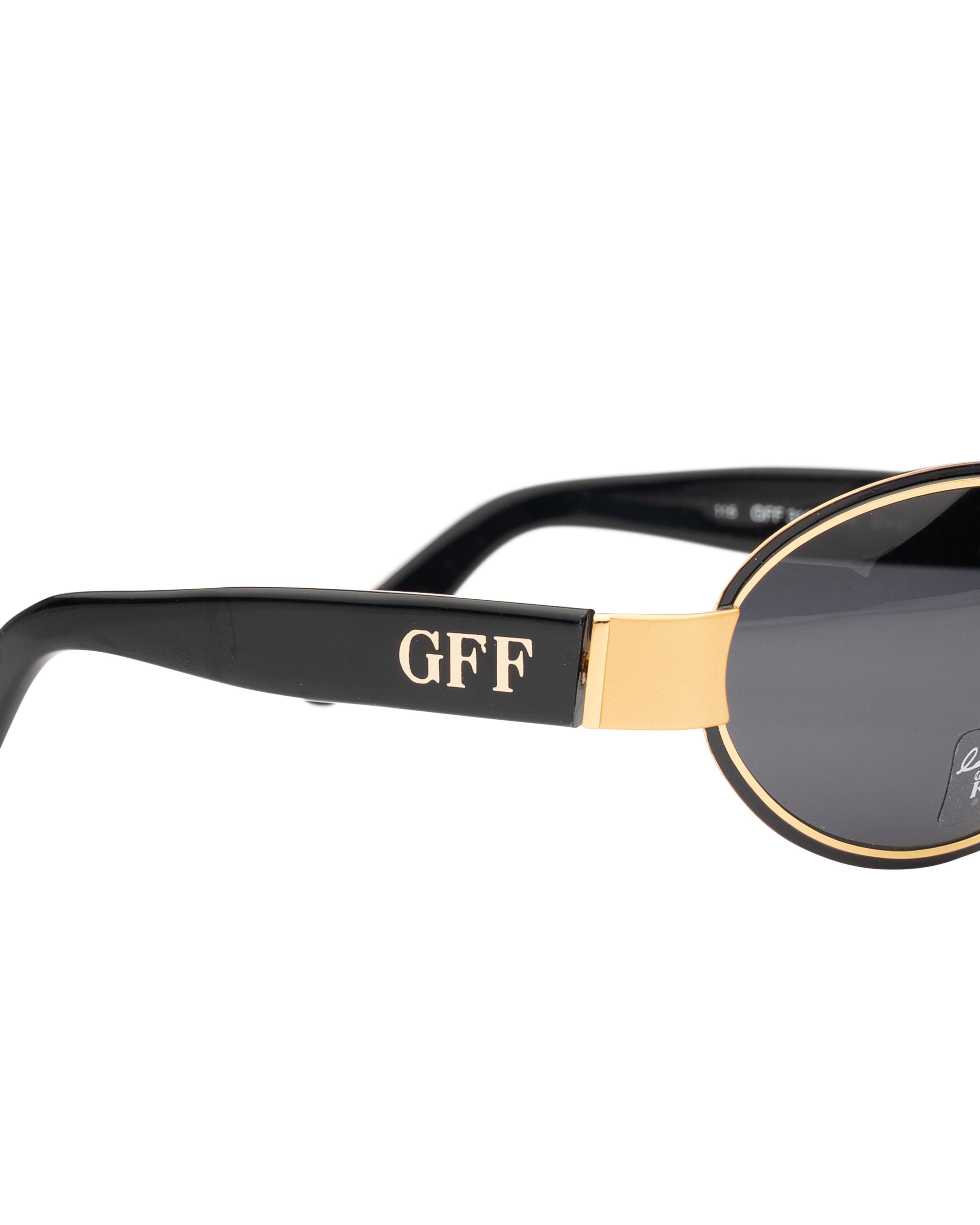 Gianfranco Ferre Gianfranco Ferre 90's Gold & Black Oval Sunglasses Size ONE SIZE - 2 Thumbnail