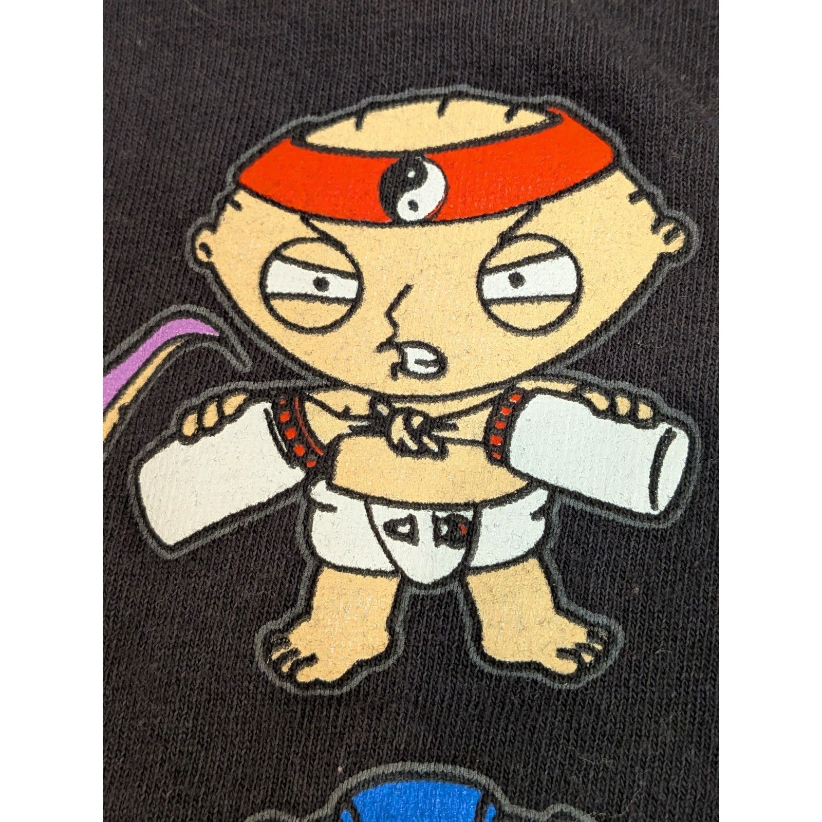 Delta Y2K Family Guy T-Shirt Bad in So Many Ways Stewie Black Fade Size US L / EU 52-54 / 3 - 5 Thumbnail