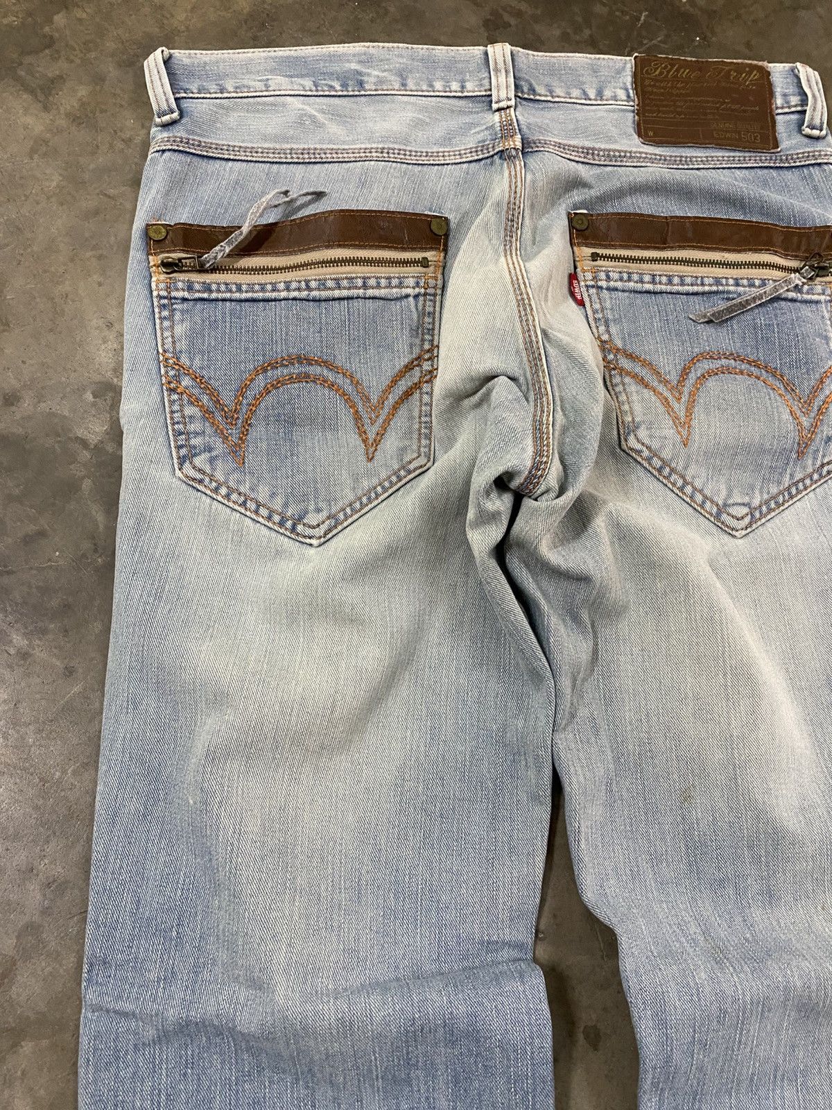 Edwin Vintage Edwin Wash Blue Western Jeans @305 Size US 34 / EU 50 - 3 Thumbnail